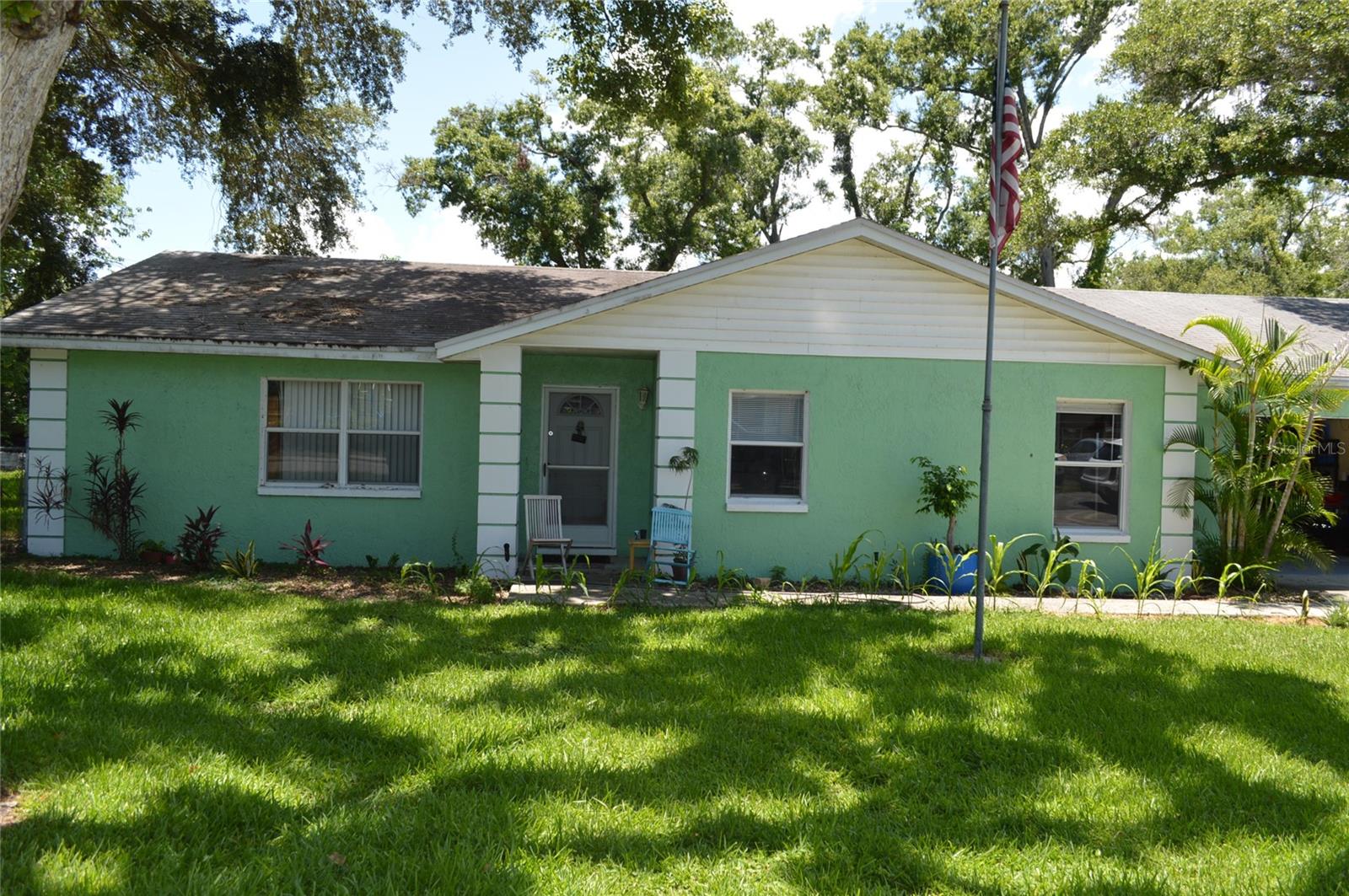 Calling all buyers looking for a block home on a shaded, over-sized lot, without an HOA. This home is located on a quiet, dead-end street and has a large back yard, offering so many options for its new owner. The split floor plan with an open living room and kitchen design gives such a spacious feel. Ceramic tile through most of the home and an inside utility room make cleaning a breeze. The large garage and additional "hobby room" are useful in so many ways. All this on over a third of an acre, and close to all amenities and roadways make this home a great opportunity. Please contact listing agent for the showing schedule to accommodate current tenants.