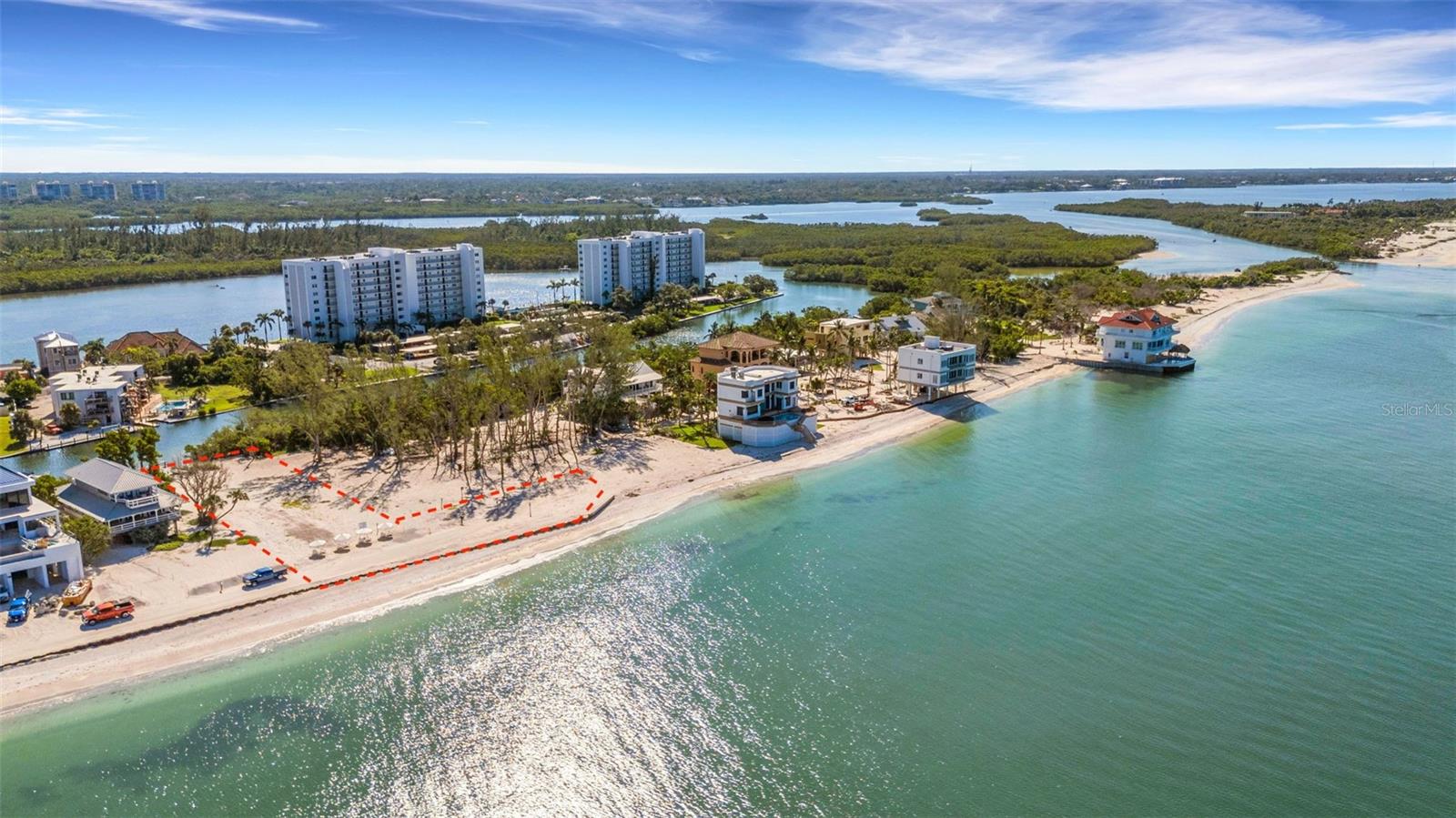 Live the Dream: Where Your Private Beach Meets Your Private Marina
Imagine a lifestyle defined by breathtaking sunsets over the Gulf of America, enjoyed from your own 180-foot private beach. Now, imagine strolling through your backyard, where your boat awaits in a protected, deep-water channel that opens into Little Sarasota Bay, through Midnight Pass and out to the Gulf of America in less than five minutes.! This is the reality offered by a .6-acre estate lot on the tranquil southern tip of Siesta Key, now on the market for the first time.

This irregularly shaped parcel is one of the few properties on the island that seamlessly blends the serenity of a private Gulf-front retreat with the convenience of immediate Intracoastal access. With the celebrated reopening of Midnight Pass, the vast, blue waters of the Gulf are a mere five-minute boat ride from your dock.

The groundwork for your dream home has already been laid. An in-depth engineering and geotechnical study has been conducted, ensuring this pristine land is ready for construction. This is more than a parcel of land; it is the foundation for a life of unparalleled coastal luxury. Seize this rare opportunity to own an exclusive piece of island paradise, creating a promising legacy for tomorrow.