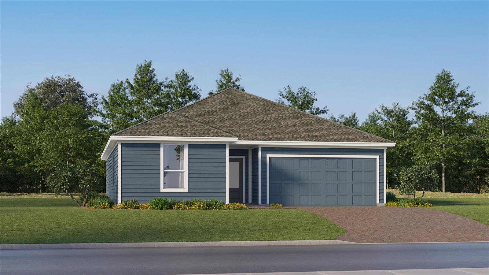 Under Construction. This dazzling Frey II, two-bedroom home provides convenient single-story living. A secondary bedroom and a study are secluded near the front of the home, leading to an inviting open-concept floorplan that boasts convenient access to a covered patio for seamless indoor-outdoor living. The owner’s suite is nestled into a private rear corner, complete with a full bathroom and walk-in closet. A spacious two-car garage completes the home. Each home comes with Lennar’s Everything’s Included® promise, which includes new appliances as well as quartz countertops, blinds, and more in the price of your home. Sanctuary at Wellness Ridge is one of the most modern and anticipated new communities. R19 insulation is used to provide a quiet, comfortable and highly energy efficient home. LP Siding provides durability and impact resistance for your beautiful Florida home. Nestled in the heart of Clermont, FL, Sanctuary at Wellness Ridge is an exclusive 55+ master-planned community designed for those who prioritize a luxurious, health-focused lifestyle.  The state-of-the-art clubhouse is the vibrant heart of the community, where residents gather for events and activities. It features a fitness center and a golf simulator for year-round enjoyment. Sanctuary at Wellness Amenities include: clubhouse, resort style pool, fitness center, and walking trails. There are sports courts (basketball, pickleball, bocce ball), The sport courts will also feature chipping, a putting green and shuffleboard. Enjoy a fun & healthy lifestyle at Sanctuary at Wellness Ridge!