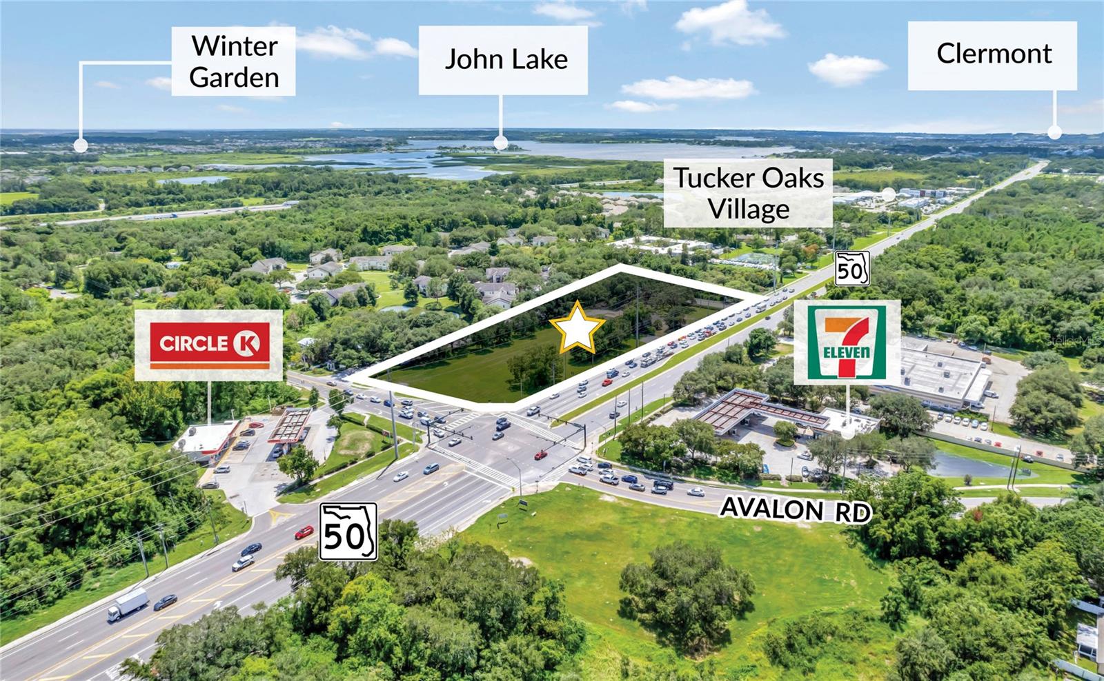We are pleased to offer COLONIAL GARDENS situated on 2.81+/- acres of prime commercial real estate located in one of the most sought after zip codes (34787) known as Winter Garden, Florida. Site benefits from excellent visibility on one of the most predominant thoroughfares in Orlando (S.R.50) West Colonial Drive with high traffic counts of 60,000+/- AADT. Site is caddy corner to the 7-Eleven on a hard corner with 4 way traffic signal & less than 2 miles to the FL Turnpike and 1.5 miles to Historic Downtown Winter Garden. 24,000+/-/sf proposed for a Mixed-Use of Retail, Office, & Medical. Winter Garden has a thriving business community comprised of small businesses, its historic downtown and premier shopping district with over one-million square feet known as the Winter Garden Village at Fowlers Grove.

Winter Garden is the commercial and cultural capital of West Orange County with regional amenities such as the Garden Theatre, the SoBo Gallery and Art Center, several museums and the Downtown Pavilion. Over 2,000 businesses call Winter Garden home and this site awaits the next development to fulfill the demand of this corridor.

Winter Garden, just 30 minutes west of downtown Orlando and 30 minutes north of Walt Disney World, is a lakefront community rich in history with a thriving arts and culture scene and bustling historic downtown with upscale eateries, unique shops, parks, and museums.

Winter Garden, Florida has seen significant growth in population and development, including the population more than tripled from 2000 to 2020, and continued to grow in 2022. For year 2025, Winter Garden, FL population is expected to grow 7.8% from 2020 with Projected population for 2030 of 53,267.

Winter Garden’s Economic Development Department works to foster a thriving economy through initiatives that connect people, jobs, business, and community. Developers, entrepreneurs, and the city government have worked to rejuvenate the downtown district with a mix of trendy businesses and a small-town feel as the real estate market has shown resilience, with a significant increase in buyer activity in April 2024.

“Winter Garden is considered one of the fastest growing cities in the Greater Orlando area”.
