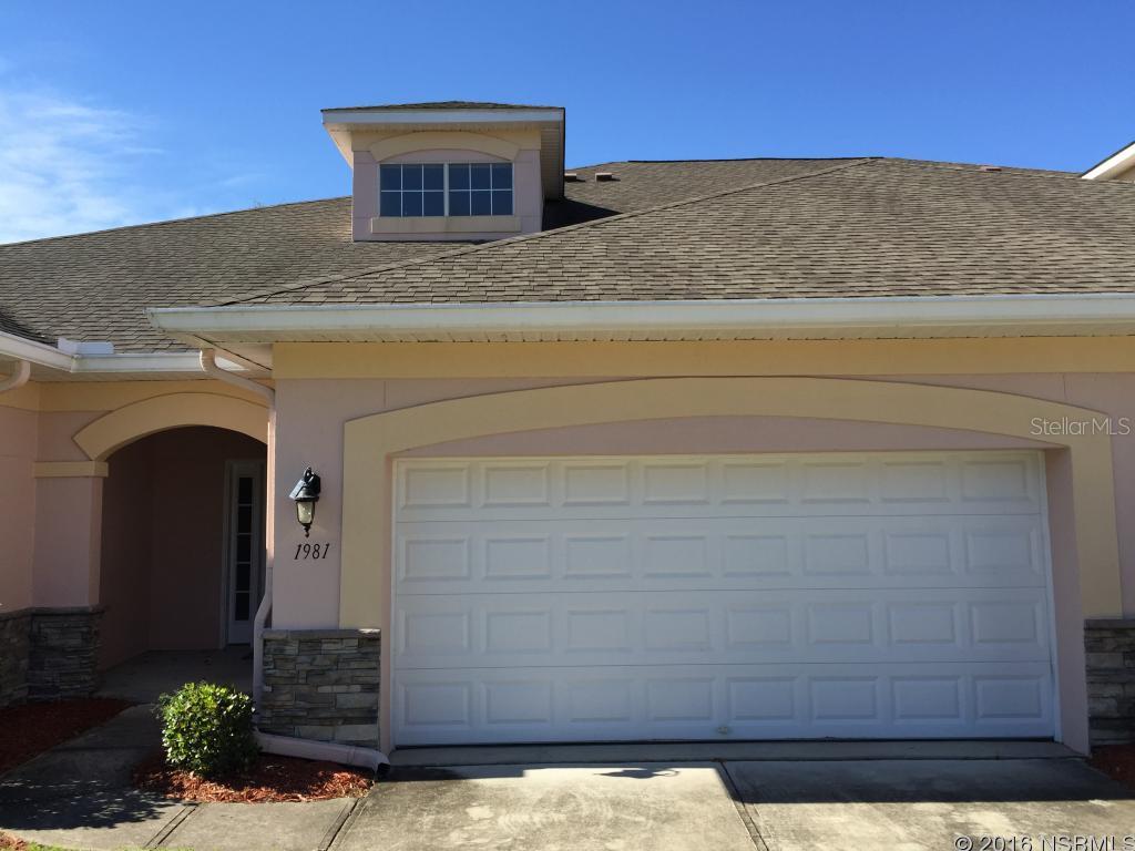 Beautiful 3 Bedroom, 2 1/2 bath,  LAKEVIEW townhouse on a quiet cul-de-sac. Enjoy golf, swimming, and beautiful settings in the Residences at Turnbull Bay. Beautiful golf course community life style near a quaint beach town.  Townhouse has a new 2015 upgraded ceramic tile bathroom with decorative border.  It has a tranquil bonus/Florida room with french doors overlooking lake and perfect for patio furniture or piano. 2 car attached garage, open living room/kitchen.  Kitchen has white cabinets and beadboard breakfast bar, refrigerator, microwave & dishwasher. Home includes ground level master bedroom and interior laundry room with washer & dryer. Low HOA's that includes discounted golf, pool, CAM, and lawn care. All information deemed to be accurate but not guaranteed. ;Water: City