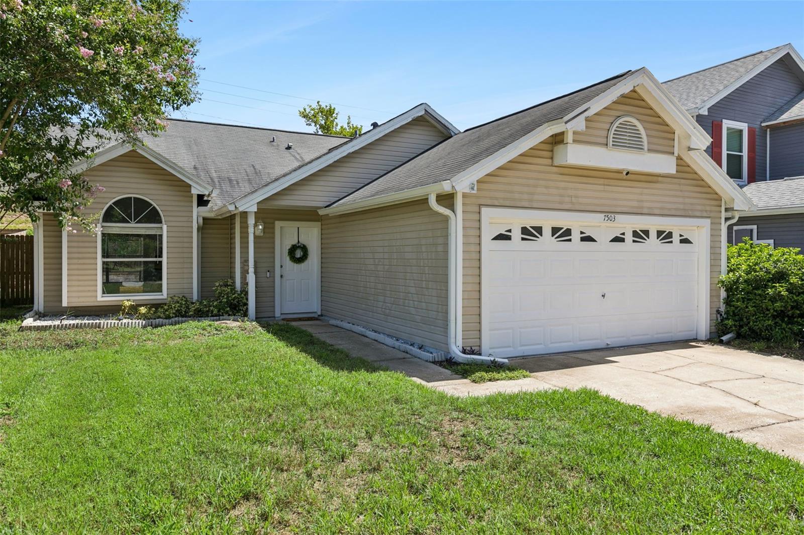 Move-In Ready with No Rear Neighbors in the Frisco Bay Community! Welcome to a home that perfectly blends comfort, style, and an unbeatable Orlando location. This beautifully maintained 3-bedroom, 2-bath residence offers an open, light-filled floor plan designed for effortless everyday living and entertaining.
The heart of the home flows seamlessly from the spacious living and dining areas into the kitchen, creating an inviting space for gathering with family and friends. The primary  bedroom was redesigned... the bathroom was completely remodeled in 2023, and the primary closet was expanded, adding valuable storage and improved functionality.
Step outside to your screened lanai and enjoy the peaceful backyard with no rear neighbors—the perfect setting for morning coffee, weekend BBQs, or relaxing after a long day. The screened enclosure features low-maintenance AstroTurf flooring, providing a clean, comfortable outdoor living space you can enjoy year-round.
This home has been thoughtfully updated, allowing you to move in with confidence:
• 2026: New Water Heater
• 2025: Wood-look ceramic tile flooring throughout the main living areas
• 2023: Completely remodeled primary bathroom and expanded primary closet
• 2022: New screened enclosure with AstroTurf flooring and fresh interior paint
• Updated exterior siding
• Two-car garage and ceiling fans throughout

Location is everything, and this home delivers. Conveniently located near the Florida Turnpike, SR 408 (East-West Expressway), Kirkman Road, and West Colonial Drive, you'll enjoy quick access to Downtown Orlando, Restaurant Row, major employers, top-rated schools, grocery stores, shopping, dining, medical facilities, and Orlando's world-famous attractions.
Residents of Frisco Bay also enjoy low HOA fees and outstanding community amenities, including a CLUBHOUSE, SWIMMING POOL, PLAYGROUND & TENNIS COURTS.
Whether you're a first-time homebuyer, downsizing, or looking for a turnkey investment, this exceptional home offers the location, updates, privacy, and value today's buyers are searching for. Don't miss your opportunity, schedule your private showing today before this one is gone!