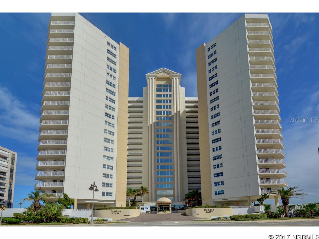 This direct oceanfront Pent House Floor Condo gives the elusion of floating...nothing but Ocean and Sky lifts you to the quiet calm tranquility of this 21st floor condo.  Home is sold furnished with fun in the sun decorating.  This 2 bedroom 2 bath home features all new kitchen appliances and windows.  Oceans Eight Condo's resort lifestyle offers  indoor and outdoor pools, spa, sauna, club and exercise room, full time manager, and great locations on the ''World's Most Famous Beach''. Building has new roof, funded reserves, and ready for the most meticulous buyer.Life is short....what are you waiting for. ;LocationDescription: Condo ;Water: City