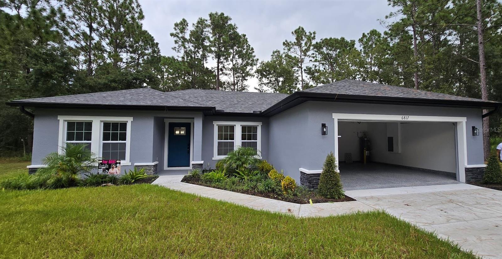 **Beautiful move-in ready home!** **Special move-in incentive:** Receive **$300 off your first month's rent** if you move in **before July 30 st!** Be the first to live in this stunning **brand-new home**, thoughtfully designed for comfort, style, and modern living. Located in the highly sought-after **Marion Oaks** community, this beautiful residence offers the perfect blend of a peaceful setting, spacious interiors, and a prime location. Situated on a generous **0.25-acre lot**, this home features **3 spacious bedrooms, 2 full bathrooms, and a large 2-car garage**. From the moment you walk in, you’ll be impressed by the bright, open-concept layout—ideal for both daily living and entertaining guests. The gourmet kitchen serves as the heart of the home, boasting **tall cabinets, a stunning granite center island, ample storage and counter space, and a seamless flow into the dining and living areas**—all bathed in abundant natural light that creates a warm, inviting atmosphere. The spacious primary suite offers the perfect private retreat, featuring a **large walk-in closet** and a well-appointed in-suite bathroom designed for comfort and functionality. Living in **Ocala** means enjoying one of Florida's fastest-growing communities, known for its famous horse farms, beautiful natural landscapes, parks, walking trails, excellent schools, shopping, dining, and a charming historic downtown—all while maintaining a peaceful, family-friendly lifestyle. **No HOA fees or rental restrictions**, offering you greater flexibility and convenience. **New homes like this rent quickly!** Schedule your private tour today and make this beautiful home yours before it's gone! Available immediately for July 21