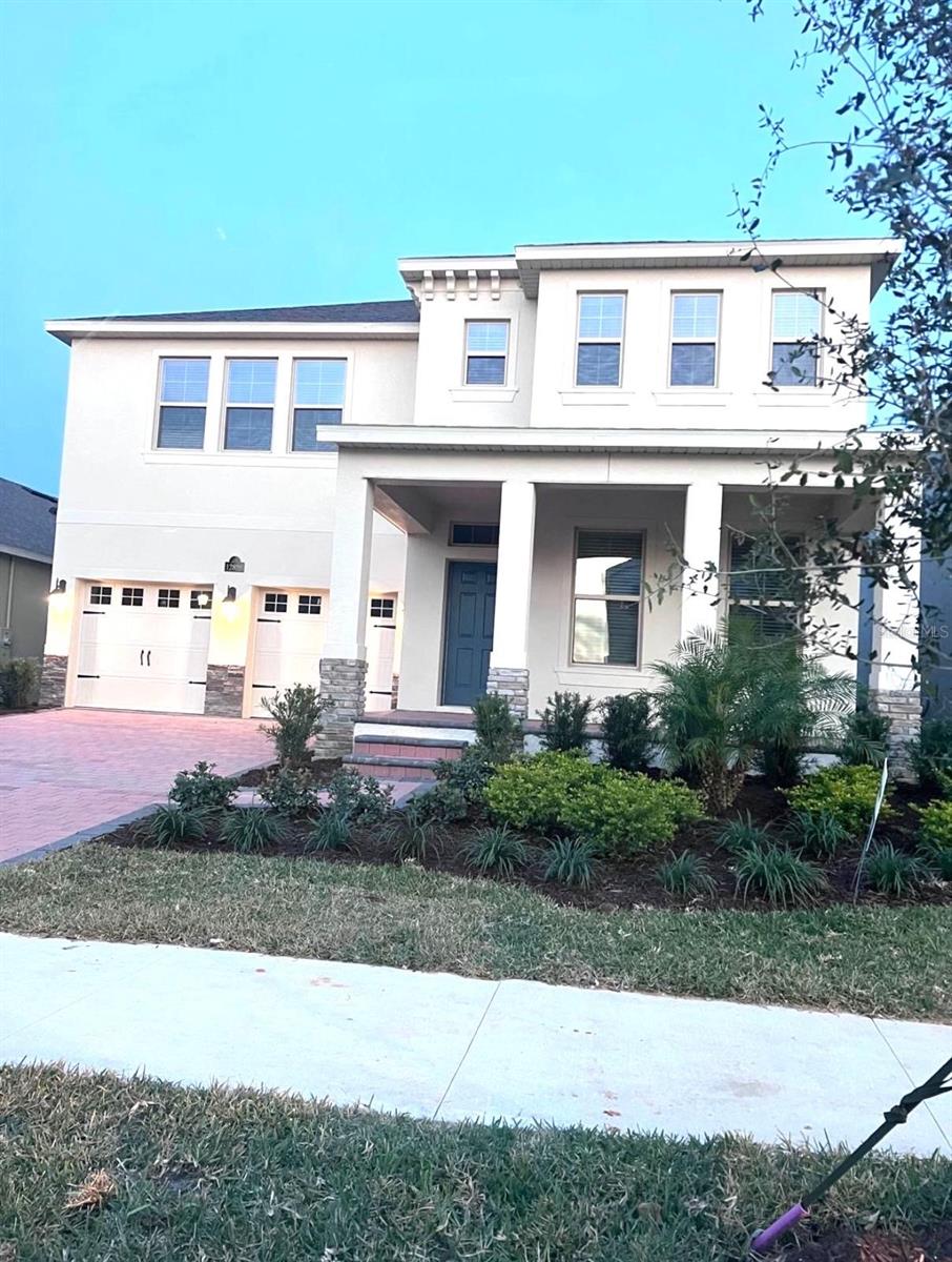 This fully furnished two-story home offers 4 bedrooms, 3 full bathrooms and a versatile flex room, ideal for a home office, playroom or additional living space. 
The kitchen has granite countertops, stainless steel appliances, a large center island with bar seating, and a spacious walk-in pantry. The kitchen flows seamlessly into the dining and family rooms, creating the perfect setting for entertaining. Large windows fill the home with natural light, while the covered lanai provides additional outdoor living space.

Residents of Waterleigh have access to community pool, playground, fitness center and more. Within just minutes from top A schools, restaurants and major attractions.