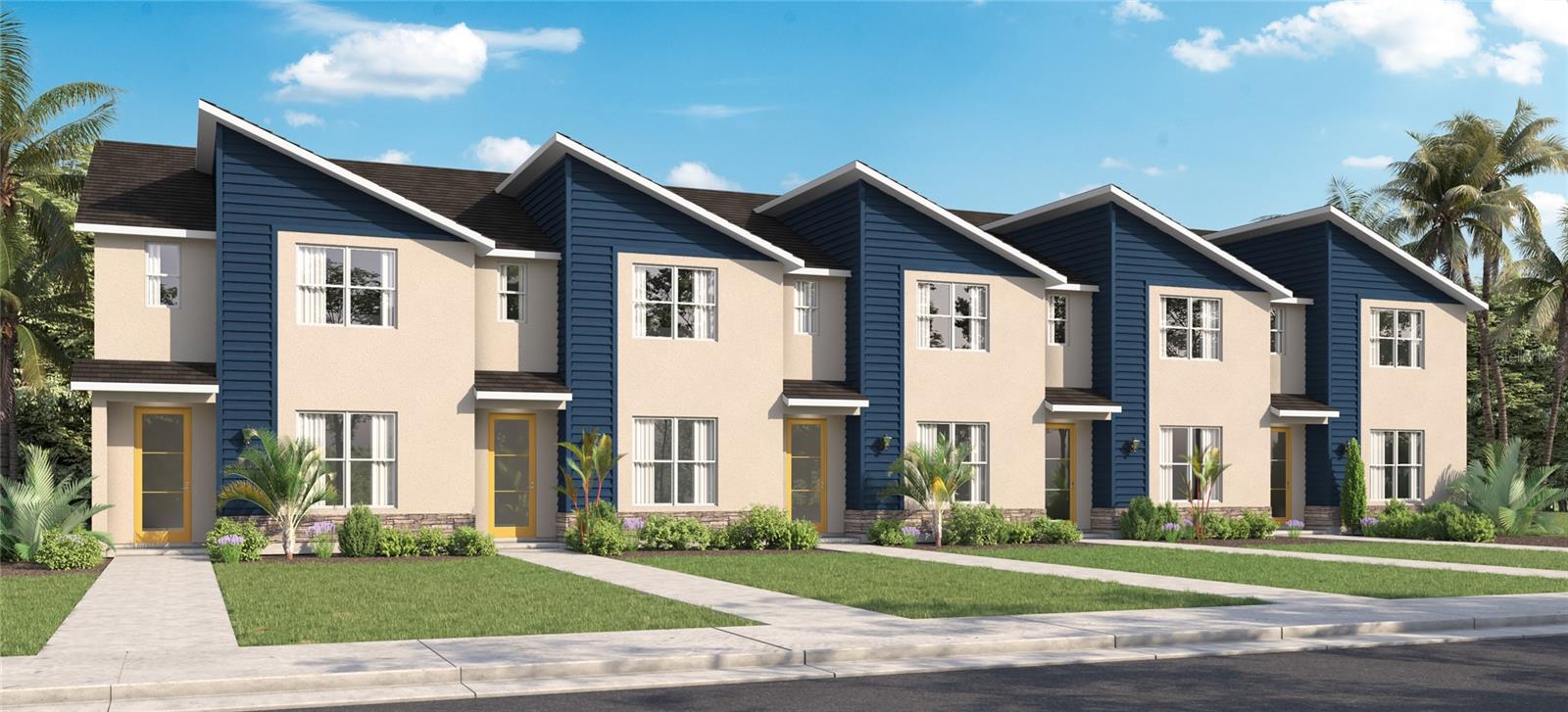 Under Construction. Monterey presents the Stratford. This spacious all concrete block construction end unit townhome optimizes living space with an elevated design featuring 3 bedrooms, 2.5 baths and a 2 Car Garage. As you enter the foyer, you’ll step into a home that reflects your style with an open concept dining area, living room and a spacious kitchen with bar seating. The kitchen is complete with a pantry, stainless steel appliances, and upgraded countertops making cooking and cleaning a breeze. Towards the back of the townhome you will find a half bathroom and private entry from the garage. As you head up to the second floor you are greeted with the 3 bedrooms and 2 bathrooms. The bedroom one-bathroom impresses with double bowl vanity, and modern shower/tub space as well as a spacious walk in closet. The second floor is complete with two guest bedrooms, an additional bathroom, and an enclosed laundry room space. This home features modern details that elevate your personal style. Like all homes in Monterey, the Stratford includes a Home is Connected smart home technology package which allows you to control your home with your smart device while near or away.

*Photos are of similar model but not that of exact house. Pictures, photographs, colors, features, and sizes are for illustration purposes only and will vary from the homes as built. Home and community information including pricing, included features, terms, availability and amenities are subject to change and prior sale at any time without notice or obligation. Please note that no representations or warranties are made regarding school districts or school assignments; you should conduct your own investigation regarding current and future schools and school boundaries.*