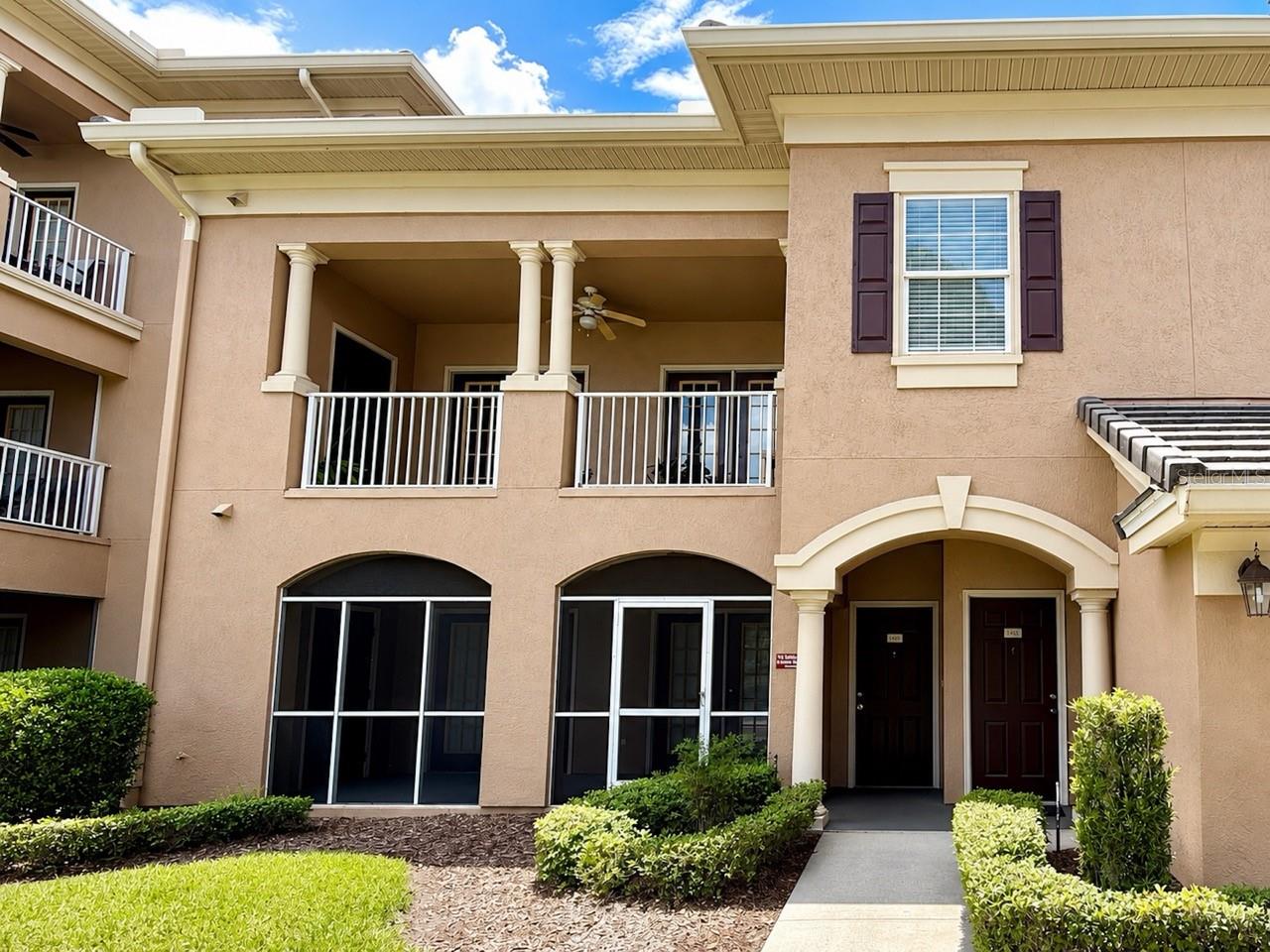 Virtually Staged. Beautiful 2-bedroom, 2-bath FIRST-FLOOR condo in the heart of Hunter's Creek! This well-maintained unit offers 1,157 sqft of living space, an open layout, spacious bedrooms, and a screened patio. Conveniently located near shopping, dining, major highways like HWY 417, Orlando International Airport, and theme parks. Water is included in the rent. Available now!
