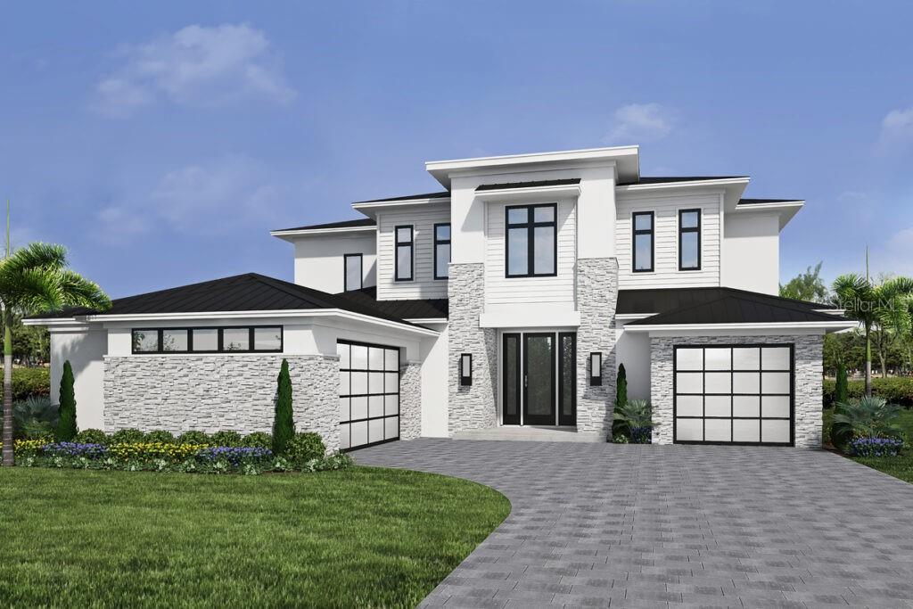 Pre-Construction. To be built. Pre-Construction. To be built. NOW OPEN VISIT US TODAY - ONLY A FEW OPPORTUNITIES REMAIN IN THIS EXCITING NEW COMMUNITY.
Introducing the Dreamscape by Element Home Builders located in the Windermere areas newest luxury community, Lake Sheen Sound. Welcome
home to this stunning 4,346 square feet property that greets you with an impressive sweeping, two-story entryway with a beautiful foyer. A
private office is just to the right, and a gorgeous guest suite to the left offers privacy and comfort for visiting family or friends. This 5-bedroom,
4.5-bathroom home also features a massive great room and open floor plan ideal for entertaining, as it opens to the covered porch and pool area
with summer kitchen. The gourmet kitchen boasts a beautiful island large enough for all to gather for a morning meal or evening unwind. The
formal dining room is ideally placed with views of the sprawling patio and sparkling pool. Just off the great room is the exquisite master suite
with a roomy sitting area, a large walk-in closet, and a luxurious spa-like bathroom with a soaking tub and beautiful glass shower. The top of the
stairs opens to showcase the view below. Upstairs are three beautiful bedrooms with walk-in closets and two bathrooms. A roomy loft area is
designed for entertaining, lounging, or movie nights with family and friends. This home also features two separate garages, one of which is
equipped for two vehicles and the other for a single vehicle. A mud room off the 2-car garage offers added convenience. Lake Sheen Sound is a
meticulously planned enclave of 14 exclusive homes including three, generously sized one-acre lakefront homesites and 11 interior lots. The lush
landscape will offer a scenic, private setting, designed for the utmost luxury and comfort desired by any homeowner.