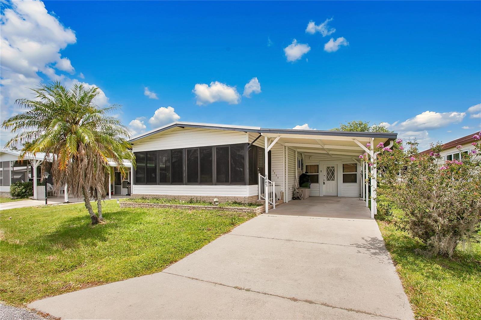 Best Deal in Polk County!!!! Highly desirable 55+ Brookehaven Village community! This charming 2-bedroom, 2-bathroom manufactured home offers comfortable Florida living with a spacious Florida room, a versatile cabana room, and a convenient laundry/utility room. The home includes some furnishings, making your move even easier. With just a little dusting and cleaning, this property is ready to shine and become the perfect full-time residence, seasonal Florida retreat, or investment opportunity. Conveniently located near shopping, dining, medical facilities, and everyday amenities, while also featuring exceptionally low HOA fees. Priced for a quick sale, this is an opportunity you won't want to miss. Schedule your private tour today!