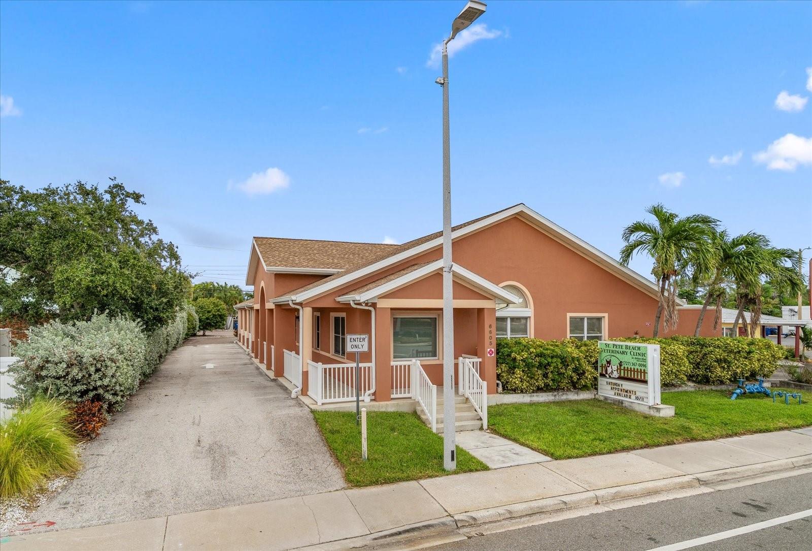 Prime Gulf Boulevard office/retail opportunity with over 4,000 sq ft, sold as a package with 6552 Gulfwinds Dr. (Listed & Priced seperately)
Owner is Licensed Real Estate Agent.
Discover an exceptional commercial opportunity on highly sought-after Gulf Boulevard. Never any water intrusion!!! This spacious 4,000+ square foot building, currently operating as a successful veterinary clinic, offers a versatile layout ripe for transformation into a modern office or prime retail establishment. The property is a sound investment, boasting a recently replaced roof in 2023 and a documented history of no water intrusion, eliminating costly and time-consuming capital improvements for the new owner.
Its prominent location on Gulf Boulevard ensures excellent visibility and high traffic, ideal for a wide range of business ventures. The substantial interior footprint provides ample room for multiple offices, collaborative workspaces, or a dynamic open-concept retail floor plan. The existing setup can be easily reconfigured to suit a variety of professional needs, from a corporate headquarters to a chic, coastal showroom.
This property is being sold exclusively as a package with 6552 Gulfwinds Drive, offering a strategic advantage for expanding a business or creating a larger, multi-purpose real estate portfolio. This presents a unique chance to acquire a significant stake in a vibrant and thriving coastal market. Secure your future business headquarters or a lucrative investment property with this turn-key opportunity.