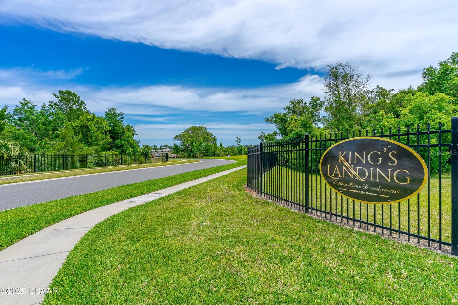 Welcome to Kings Landing - Port Orange's Premier New Development. Looking to build your dream home in the heart of Port Orange? Discover Kings Landing, a brand-new community offering spacious 1-acre and ½-acre homesites nestled in one of the most desirable locations in town. If you want complete control over your custom home—without being tied to a builder's limited selections—this is the community for you. At Kings Landing, you're free to choose your own custom home builder and bring your personal style, vision, and design to life. Whether you're looking for more space, privacy, or a blank canvas to create something truly unique, Kings Landing offers the perfect setting. Ideally located near top-rated schools, shopping, dining, and just a short drive to the beach, it blends everyday convenience with luxury living. With limited lots available, don't miss your chance to own a piece of this rare opportunity. Your dream home starts here. All measurments deemed to be accurate but cannot be guaranteed. Buyers and Realtors are advised to verify.