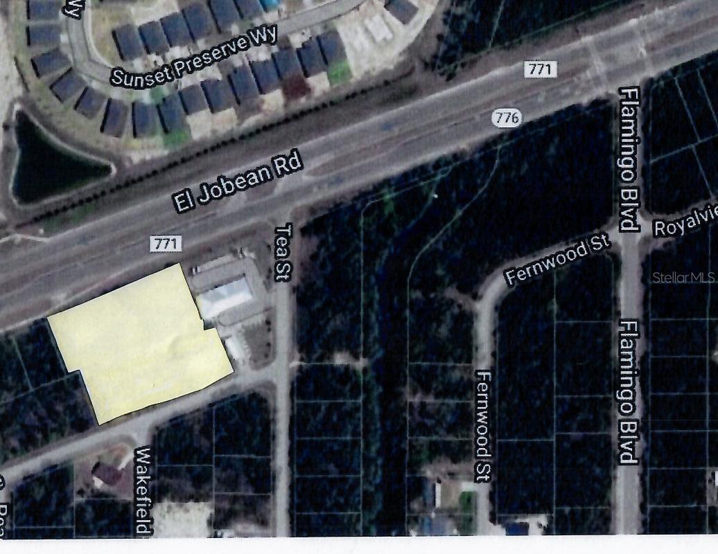 Looking for that great location for your new business or new location for your business...this is the one! Here's a 1.84 acre site which has 320 feet of frontage on El Jobean Road / State Road 776 and 320 feet along Esposito Terrace. This property is perfectly located just a few steps east of Bert's Black Widow Harley Davidson, the Tampa Bay Rays spring training facility and also, the Charlotte County Fairgrounds are very close.  Looking for that great location for your new business or new location for your business...this is the one! Here's a 1.84 acre site which has 320 feet of frontage on El Jobean Road / State Road 776 and 320 feet along Esposito Terrace. This property is perfectly located just a few steps east of Bert's Black Widow Harley Davidson, the Tampa Bay Rays spring training facility and also, the Charlotte County Fairgrounds are very close. Property located across the street from West Port Residential Community encompassing 450 Acres with approximately 2,000 single family and multi family homes. This property has multiple ingress/egress options for drive thru and ease of traffic flow.  Some leg work (otherwise expense) has been completed with easement releases from the county to make site more buildable.  Also, the Environmental/Species report and a survey are attached!  There are plans in progress for a new Publix store at the intersection of Flamingo and El Jobean.
High traffic volume: Road name: EL JOBEAN RD (website https://tdaappsprod.dot.state.fl.us/fto/)
From: N/A
To: TOLEDO BLADE BLVD
Year: 2023
AADT: 38000
Roadway: 01050000
Cosite: 010045
County: Charlotte
Lat/Long: 27.00324, -82.17403Some leg work (otherwise expense) has been completed with easement releases from the county to make site more buildable.  Also, the Environmental/Species report and a survey are attached!  There are plans in progress for a new Publix store at the intersection of Flamingo and El Jobean.
High traffic volume: Road name: EL JOBEAN RD (website https://tdaappsprod.dot.state.fl.us/fto/)
From: N/A
To: TOLEDO BLADE BLVD
Year: 2023
AADT: 38000
Roadway: 01050000
Cosite: 010045
County: Charlotte
Lat/Long: 27.00324, -82.17403