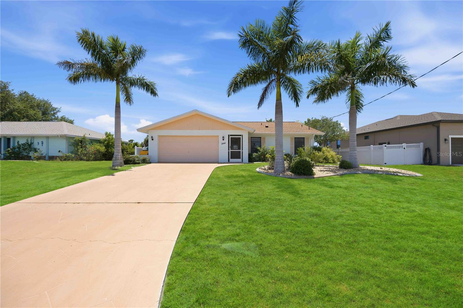 Welcome to your dream CANAL FRONT, OVERSIZED POOL home offering tranquil water views that you will fall in love with, located in the desirable golfing community of Rotonda West. As you walk up the driveway, the tropical palm trees, landscaping with concrete curbing and rock lead you to the screened front entry. Stepping inside to the foyer, a spacious "great room" greets you with vaulted ceilings, tiled floors and a stunning view of your private pool and canal. The kitchen features upgraded appliances, ample cabinetry and counter space and open to the dining area and living room--the perfect layout for entertaining. The spacious living room offers plenty of space for furnishings, built-in shelving for aesthetics and storage, and a large window with a view of your backyard oasis. The "Florida Room" is the perfect flex space with endless opportunities to create your own hobby room, exercise space, an additional bedroom and so much more! This bonus room boasts four sets of sliding glass doors showcasing the beautiful OVERSIZED pool and canal views, tile flooring and a ceiling fan. Outside, you will find your 
46' x 24’ screened enclosure (replaced in 2023) with your private ELECTRIC HEATED, large pool where you can relax with your friends and family all year round! – your own outdoor paradise! Let's not forget the incredible Florida sunsets that you can watch from your very own lanai--a dream come true! And there is plenty of room inside this home! With a “split” bedroom plan, the primary suite is separate with a spacious bedroom, the carpeting was replaced in 2025, sliding glass doors to the Florida room, a roomy walk-in closets and ensuite bathroom with a shower featuring floor to ceiling tiled walls. On the opposite side of the home is the additional bedroom and bathroom – the spacious guest bedroom also has new carpeting (2025) with TWO closets, and the guest bathroom with a shower/tub combo and storage closet plus the washer/dryer closet nearby. 


The oversized two car garage features lots of cabinetry for extra storage and workspace with more cabinetry for your tools. Enjoy the added bonuses of the electric hot water heater replaced in 2020, electrical panel replaced in 2020, and the shingle roof in updated in 2019. Rotonda West has multiple walking and biking trails, tennis and pickleball courts, 5 golf courses and more, all while living just minutes away from multiple beaches, shopping, dining, fishing and SO much more! Don't wait...make this your forever home today!