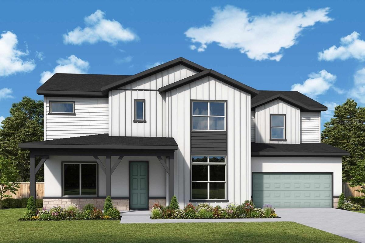 Under Construction. This new David Weekley home  combines easy elegance with the streamlined versatility to adapt to your family’s lifestyle changes through the years. Cherish your relaxing sunsets and breezy weekends from the shaded bliss of your covered front porch, and backyard lanai. Your awe-inspiring Owner's Retreat provides a glamorous way to begin and end each day with a spa-day bathroom and a luxurious walk-in closet. Each spare bedroom presents a delightful place for growing personalities to shine. Build lifelong memories together in the incredible upstairs retreat and craft your perfect specialty room in the downstairs study. Your open-concept floor plan offers an impeccable space to play host to picture-perfect movie nights and brilliant social gatherings. The chef’s specialty kitchen supports the full variety of cuisine exploration and includes a presentation island and an oversized pantry.