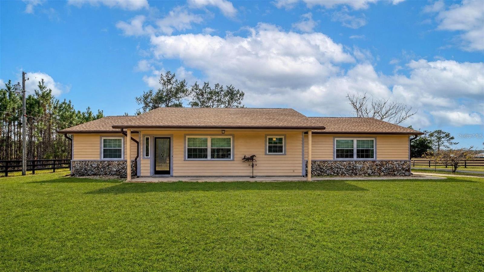 **Sellers are highly motivated-don't miss this opportunity to own a one-of-a-kind property**

Discover the perfect blend of modern sustainability and rural charm on this 25-acre farm, designed for equestrian enthusiasts, animal lover  and nature lovers alike. This turn-key property offers a beautifully maintained 3-bedroom, 2-bathroom home, two barns, six lush pastures, and a eco-friendly energy system that makes off-grid living a reality during the day.
Kubota L3010 GST 4 WD, Loader 6 ft Rotary Bush hog to make maintaining the open paddocks easier.
Two Barns- 60x96 and 30x40 with stalls. Storage and room for equipment. 2 paddocks with run in sheds, one with a 12x6 shed
Both Barns have a 1/1 apartment with kitchen and living room.
Solar-powered efficiency- 28 solar panel provide daytime off-grid electricity for the home and one apartment.
Advanced climate control- a heat and cooling transfer system utilizing the 1.5- acre pond and fountain for energy efficiency.
Whether you're looking for a private equestrian retreat, sustainable farm living, or an investment opportunity, This property is a rare find with its modern amenities, energy independence, and premium equestrian facilities.
Located in North Central Florida, near boating, fishing, and outdoor recreation, this farm offers serenity and convenience just minutes from town.