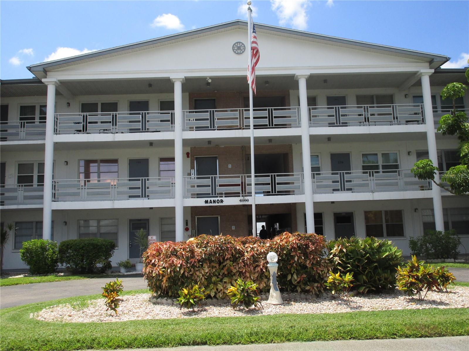 Sellers have reduced the price to reflect the need for some finishing touches.  This property offers the perfect opportunity for you to add your personal style and build instant equity.  Updates include new vinyl plank flooring throughout with a fresh coat of paint.  St. Pete's Best Kept Secret! Really Nice 1BR/1Bth 2nd Floor Condominium in "MANOR" Building. Beautifully maintained with pride of ownership. Laminate and tile flooring! Fully applianced kitchen. HVAC 2008 years old.  Spacious Florida Room with newer windows. Assigned parking right out back. Front entry has beautiful gardens for your relaxing enjoyment. Monthly maintenance fee of $471.00 includes gas, water & sewer, cable, trash removal, exterior maintenance, management, security & insurance. Extremely affordable living! This community has it all. Heated swimming pool, recreation center and owners meeting room. Shuffleboard, weekly bingo, card games, friendship club and dancing. Holiday dinners with entertainment. Exercise classes designed for seniors including Zumba and Yoga. This is a full-service active community. Very affordable and very well maintained. Pets allowed with appropriate documentation.  No leasing! 55+