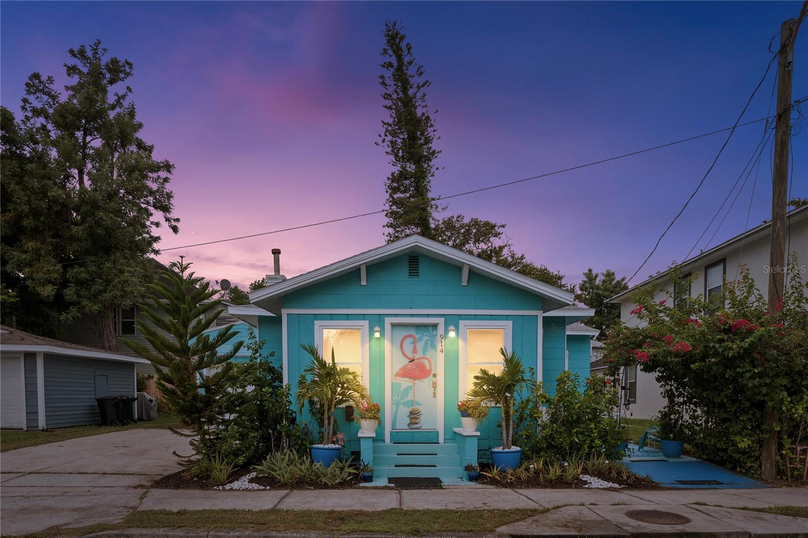 Amazing opportunity to own a historic beautifully updated bungalow in Uptown St Petersberg. AC, Roof, Windows 2022, Hot water heater 2026 Walking distance to Crecent Lake Park with Pickel ball courts and a dog park. This unique property has a separate entrance and patio to the third bedroom and can be rented out in this high demand area one mile from Beach Drive in downtown St Petersberg. Fully furnished and set up for short- or long-term rental. The back deck is a wonderful place for morning coffee, and the one car garage provides great storage space for bikes. Off street parking with four parking spaces. World class beaches are 20 min away and the Tampa International airport is within 30 minuets. Come see this charming artistically decorated gem and fall in love!
