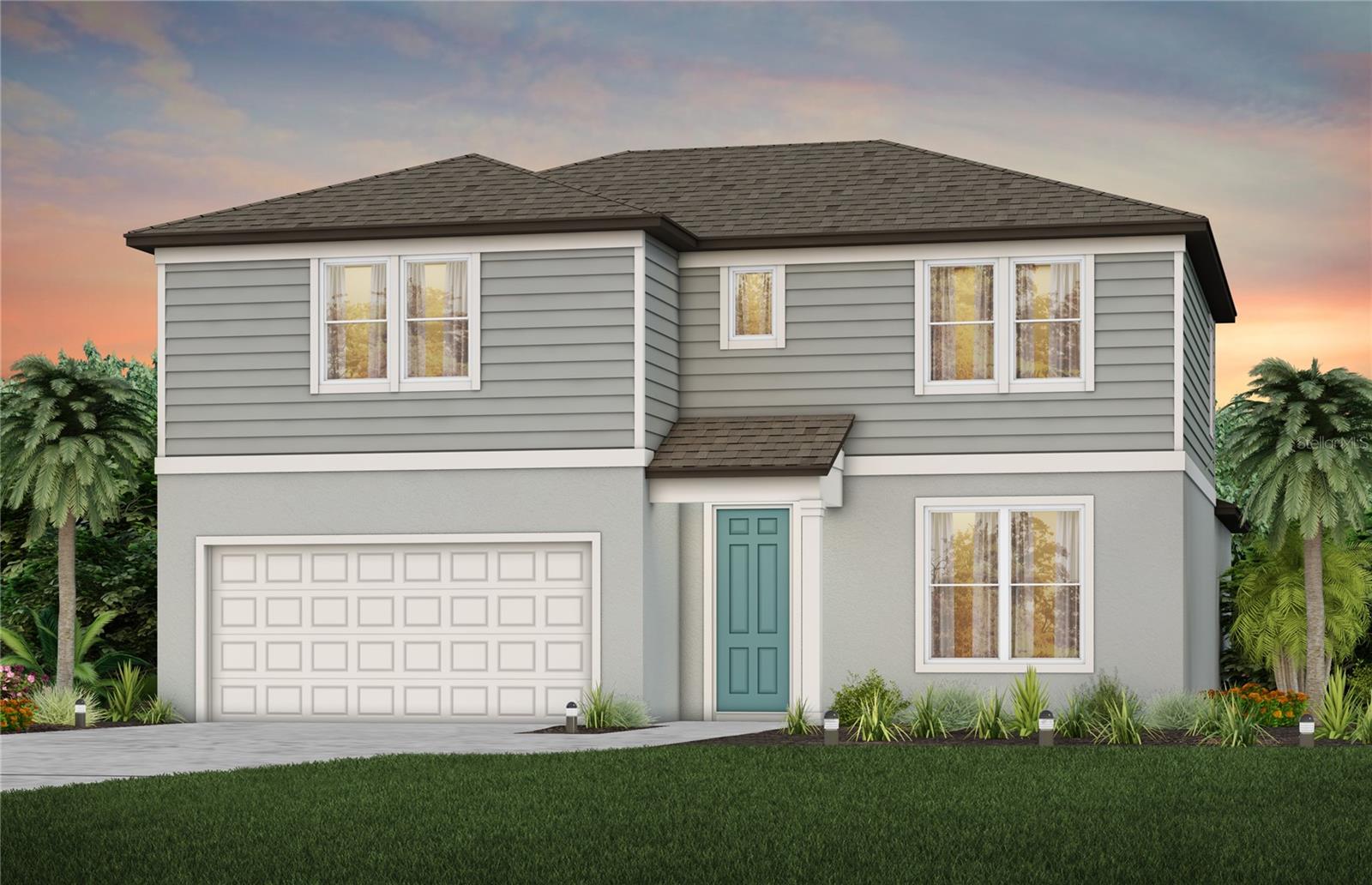 Under Construction. Pulte is selling in Evergreen! Conveniently located near I-75 and I-4, enjoy an easy commute to Downtown Tampa, Brandon, and Lakeland. This vibrant community features thoughtfully designed landscapes, modern home designs, quality construction, and a family-friendly environment. Discover one of the most highly-sought after suburbs of Tampa Bay, where every home seamlessly blends with Florida's natural beauty.
This home has all the finishes you've been looking for. It features the perfectly planned Winthrop home design with an open-concept layout. The designer kitchen showcases a large center island, white cabinets, quartz countertops, a walk-in pantry, and Whirlpool stainless steel appliances, including a dishwasher, refrigerator, microwave, and range.
The bathrooms have matching cabinets and quartz countertops. The Owner’s bath features a walk-in shower, linen closet, and private commode. There is luxury vinyl plank flooring in the main living areas, 18”x18” tile floor in the baths and laundry room, and stain-resistant carpet in the bedrooms and loft. 
This home makes great use of space with a 1st-floor Owner’s suite, 5th bedroom and full bath, oversized loft, walk-in closets in the 2nd floor bedrooms, a convenient laundry room with Whirlpool washer and dryer, storage under the stairs, a sliding glass door that opens to a spacious covered lanai and 2 car garage.
Additional features and upgrades include, glass insert at front door, faux wood blinds, cabinet hardware, and a Smart Home technology package with a video doorbell. 
Enjoy peace of mind with Pulte’s transferable, 10-year Limited Structural Warranty that covers materials and workmanship in the 1st year, workability of plumbing, electrical, HVAC, and other mechanical systems through the 2nd year, various types of water infiltration and internal leaks through the 5th year, and the structural integrity of the home through the 10th year. Plus, we’re currently offering limited-time incentives and below-market rates!