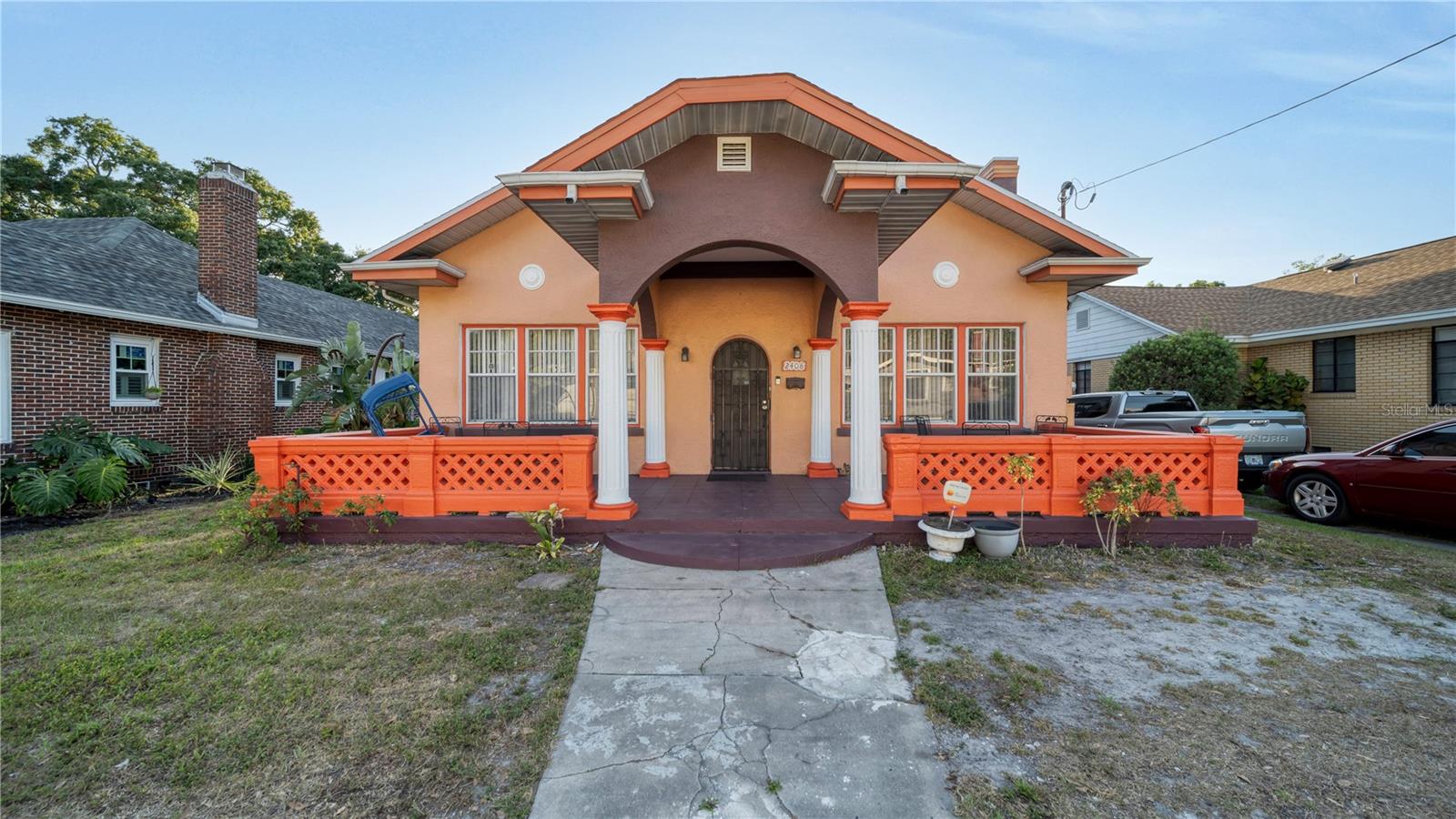 What a great location from downtown Tampa. Just minutes from the University of Tampa. Lots of character on this charming 3BD / 2BA bungalow with 1,662 sq ft of living space and 1,962 sq ft under roof. Huge potential on this home with a bonus 1BD / 1BA mother-in-law apartment. As soon as you walk in the house you are greeted with a warm and homey feel, with many windows, allowing ample amount of natural light. The eat in kitchen has plenty of cabinets and countertop space. 
Property is fully fenced, with a large back yard, perfect spot for family gatherings and BBQing. Call for an appointment today, this opportunity won't last! Seller will not repair or replace any items. Strictly AS-IS sale.