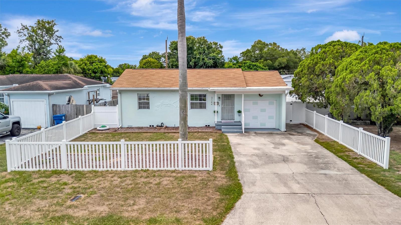 Welcome to 3144 33rd Ave N in the heart of vibrant St. Petersburg Florida!  This charming Florida home offers the perfect blend of comfort, convenience, and value.  Featuring a spacious layout, abundant natural light and a gerously sized back yard.  This property provides plenty of room for entertaining, gardening, pets or future outdoor enhancements.  The home's central location places you just minutes from downtown St. Petersburg, award-winning Gulf beaches, shopping, dining, parks and major commuter routes.
Inside you'll find comfortable living spaces designed for everday living, update kitchen with quartz countertops, while the large lot offers endless possibilities for outdoor enjoyment.  Whether you're a first time homebuyer, investor or looking to downsize without sacrificing convenience, this property is an outstanding opportunity.  Enjoy the benefits of living in a well-established neighborhood with no flood insurance typically required and easy access to everything that makes St. Petersburg one of Florida's most desirable place to live.  Don't miss your chance to own a piece of paradise in sunny St. Pete!
