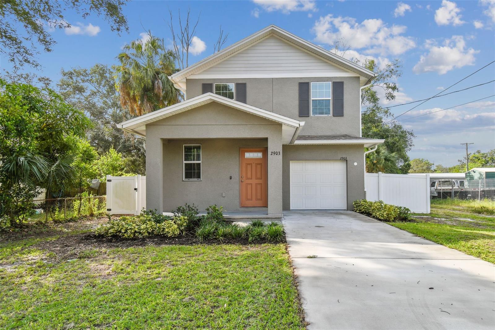 NEWER Construction - Built in 2021! MOTIVATED SELLER - seller is relocating for work! This is the investment break you have been waiting for. NOW is the time to buy this home, it is ahead of the curve due to the Tampa Gas Worx Project and the Design Collective's Ybor City Master Plan which are both residential and retail community master plans. Welcome to your exceptional home! What truly sets this home apart are its upgrades, ensuring both comfort and peace of mind. This impeccably maintained, NEWER home features state-of-the-art solar technology that will be paid off at closing, NEW 2023 Water Heater, Hurricane Windows, Honeywell Home Security System, Samsung 4-Door French Smart Refrigerator with Family Hub, and offers a wealth of amenities, including three bedrooms, 2.5 baths, a single-car garage, a utility room with Samsung stainless steel washer and dryer, and a generously sized fenced-in yard. As you step inside, you'll be greeted by stunning plank flooring that flows seamlessly through the open floorplan, encompassing the living room and casual dining area. The heart of this home is the spacious kitchen, which has been thoughtfully designed with modern conveniences in mind. It features recessed lighting that illuminates the gleaming granite countertops and stylish tile backsplash. The kitchen also boasts a breakfast bar, ideal for quick meals or socializing while preparing dinner. Top-of-the-line stainless steel appliances. The oversize sink and closet pantry add to the practicality and efficiency of this beautiful space.  The spacious owner's suite is a private retreat, offering a large walk-in closet and an ensuite bath. The large owner's bathroom is complete with dual sinks and a vanity seating area, a tiled walk-in shower, and a separate toilet room for added convenience.  The Nest Thermostat allows for energy-efficient temperature control. For added convenience there is also the Amazon Key App which allows secure package delivery, making online shopping a breeze.  This home is more than just a house; it's a testament to quality living in an area that is anticipated to be highly desirable in the coming years due to the Design Collective's 26th Street Ybor City Master Plan, where 26th street will be transformed into a neighborhood-serving retail and service corridor, and Tampa's Gas Worx Project! With easy access to Moffit, Downtown Tampa, some of the world's best beaches (ONLY 30 minutes to Clearwater Beach), Ybor City, easy and quick access to Route 75 and Route 4 makes traveling a breeze! Don't miss the opportunity to make this upgraded, almost-new residence in a prime location for now and years to come your own. Call the Listing Agent Today!