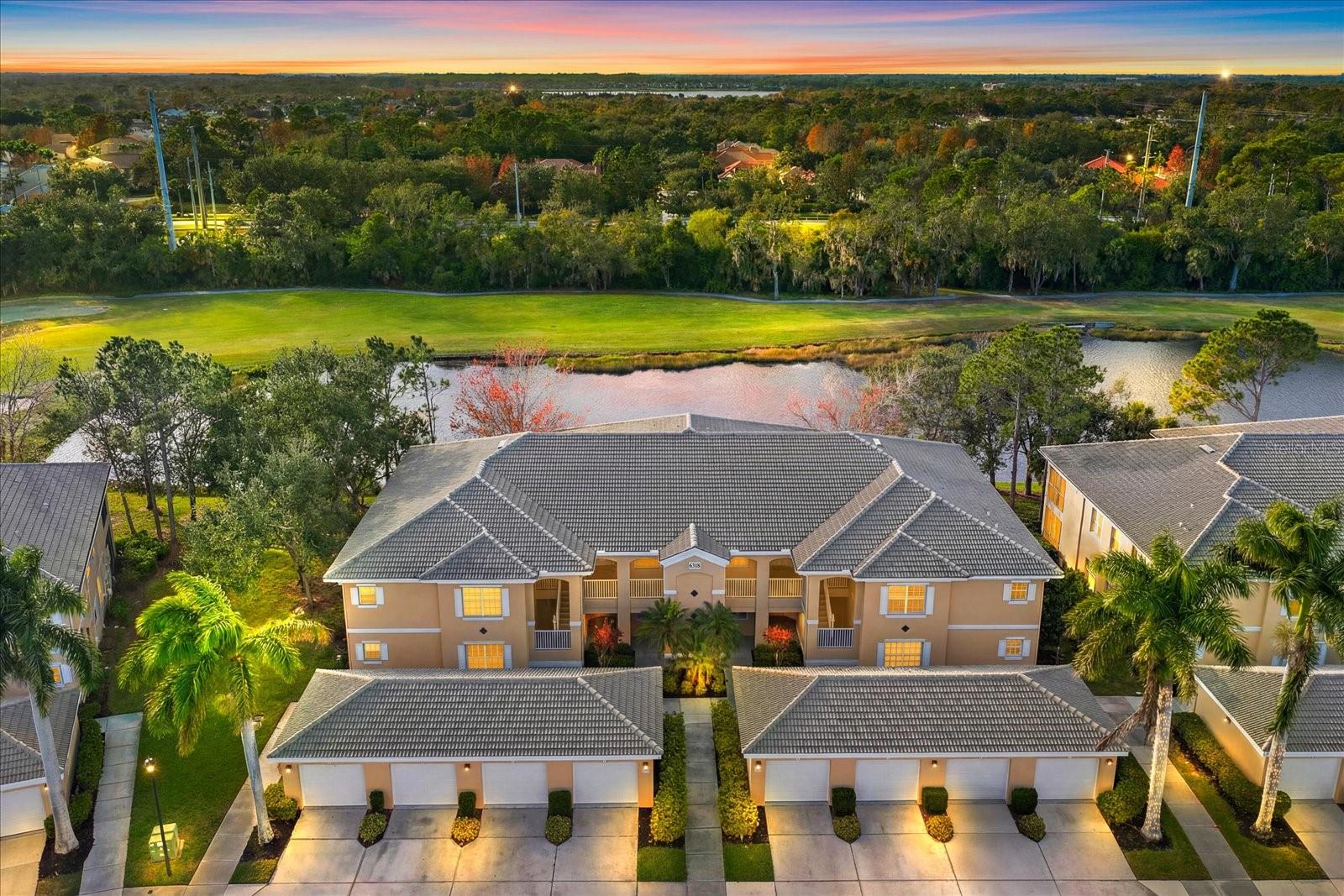 LIVE ON VACATION NOW! Welcome to easy, maintenance-free living in the desirable Grand Oaks at Tara Preserve! This *FRESHLY PAINTED* 3-bedroom, 2-bath *END-UNIT CONDO* offers peaceful lake views from the kitchen, living room, primary suite, and screened balcony, plus the privacy and extra natural light you only get with an end unit.

Designed for comfort and convenience, the home features:
 *Kitchen and all Bedrooms with TRAYED CEILINGS
* updated WALK IN SHOWER IN PRIMARY BATH
* PLENTY OF CLOSET SPACE THROUGHOUT
*LARGE LAUNDRY ROOM with EXTRA STORAGE and LAUNDRY TUB*
*It’s *MOVE-IN READY* and just waiting for you to make it your own.

Enjoy LOW HOA AND CDD FEES and an impressive list of INCLUDED SERVICES: water, sewer, trash, cable, internet, exterior maintenance, and pest control. Grand Oaks residents also enjoy their OWN COMMUNITY POOL, plus FULL ACCESS TO TARA PRESERVE AMENITIES, including RESORT STYLE POOL AND SPA, fitness center, tennis courts, clubhouse with activities, and a pay-as-you-play golf course (no mandatory membership).

Ideally situated with convenient access to UTC, downtown Sarasota, St. Armands Circle, and OUR BREATHTAKING GULF BEACHES, this location offers the perfect balance of everyday convenience and coastal lifestyle. What are you waiting for? LIVE ON VACATION NOW!