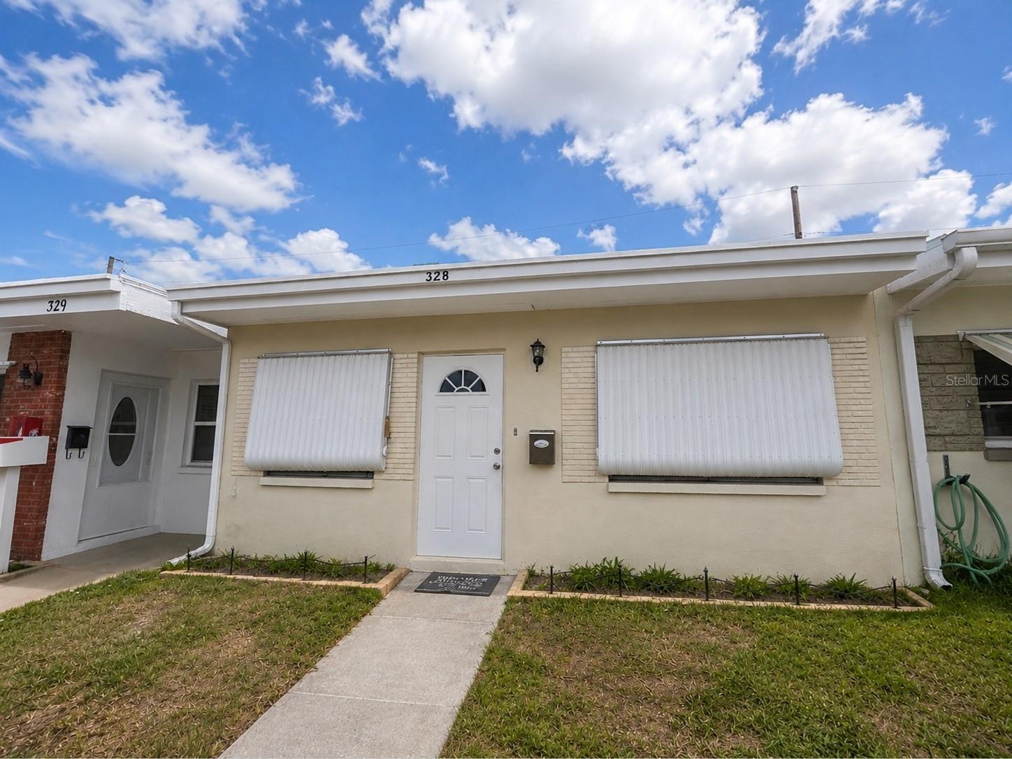 Enjoy easy Florida living in this 1-bedroom, 1-bath villa located in the 55+ Shangri-La community. Offering a welcoming and low-maintenance lifestyle, this home features the convenience of parking directly in front of your door and is ideally situated close to everyday necessities and popular local attractions. Residents enjoy an exceptional value with a low HOA fee of just $193/month, which includes water, sewer, trash, access to the clubhouse, and the heated community pool. The newly remodeled clubhouse serves as the social hub of the neighborhood and features a variety of amenities, including a fitness center, billiards room, library, gathering hall, and laundry facilities. Outdoors, enjoy shuffleboard courts, picnic areas, and a gas grill perfect for entertaining friends and neighbors. Conveniently located near shopping, restaurants, fitness centers, and two major hospitals, this villa is also just 10 minutes from the beautiful Gulf beaches. For added peace of mind, the property is situated in a non-flood zone and non-evacuation zone. Whether you're seeking a year-round residence or a seasonal retreat, this affordable villa offers the perfect blend of comfort, convenience, and community living.