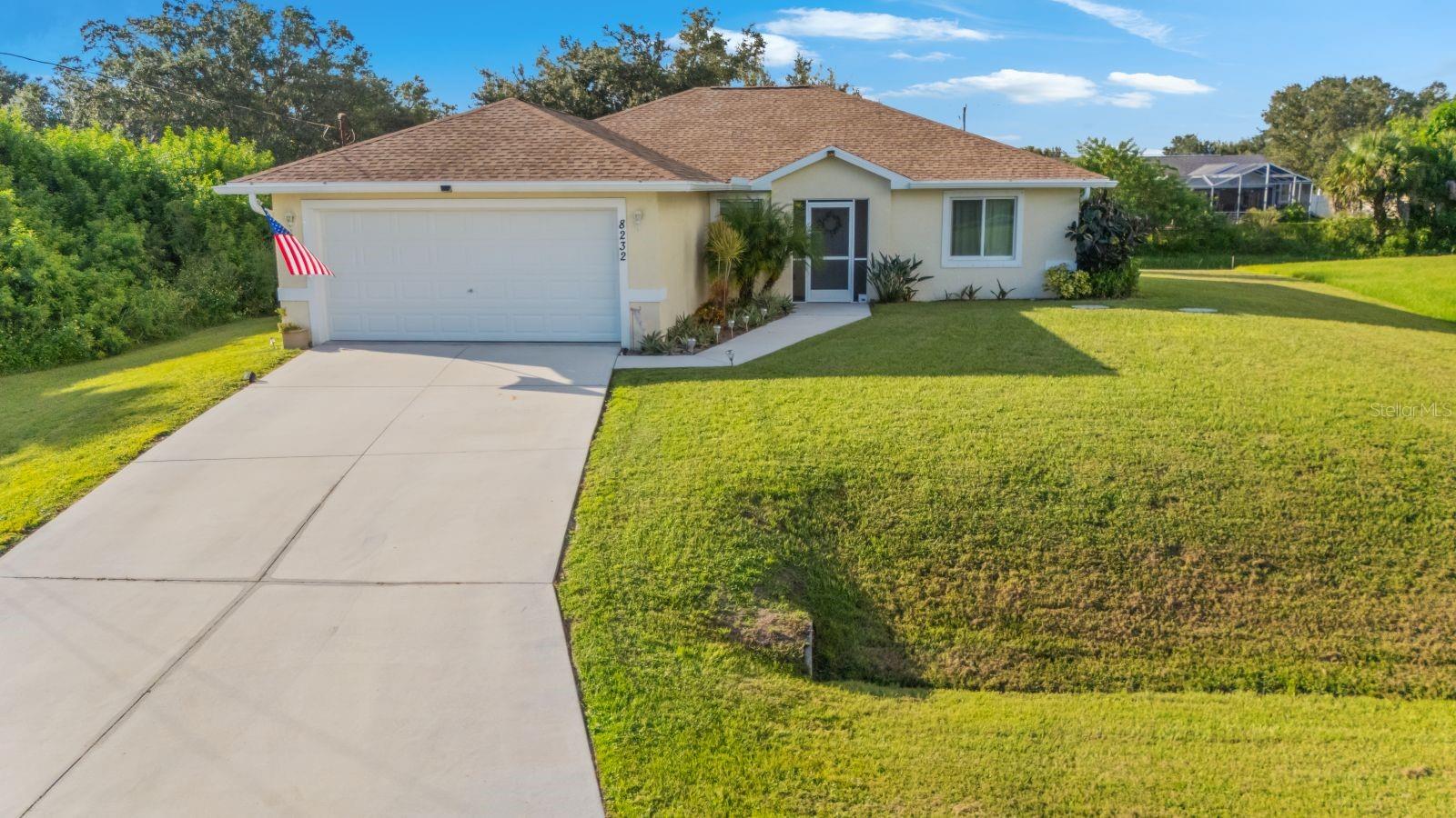 Built in 2017 and updated with a new roof in 2023, this 3-bedroom, 2-bath North Port home offers the perfect blend of modern finishes and a prime location. The open split floor plan features ceramic tile flooring throughout and stone countertops in both the kitchen and bathrooms. The kitchen is equipped with a reverse osmosis water filtration system, and the spacious laundry room offers shelving and a utility sink for added functionality. Through the sliding glass doors, step out to the screened-in porch—a perfect spot to enjoy your morning coffee while watching the sunrise. Beyond the home, the location is hard to beat: just 1.2 miles to Warm Mineral Springs, 1.3 miles to the North Port Aquatic Center, and within 1.5 miles of the local elementary, middle, and high schools. Plus, the Gulf beaches are only approximately 30 minutes away. Whether you’re seeking everyday comfort or easy access to local amenities, this home checks every box.