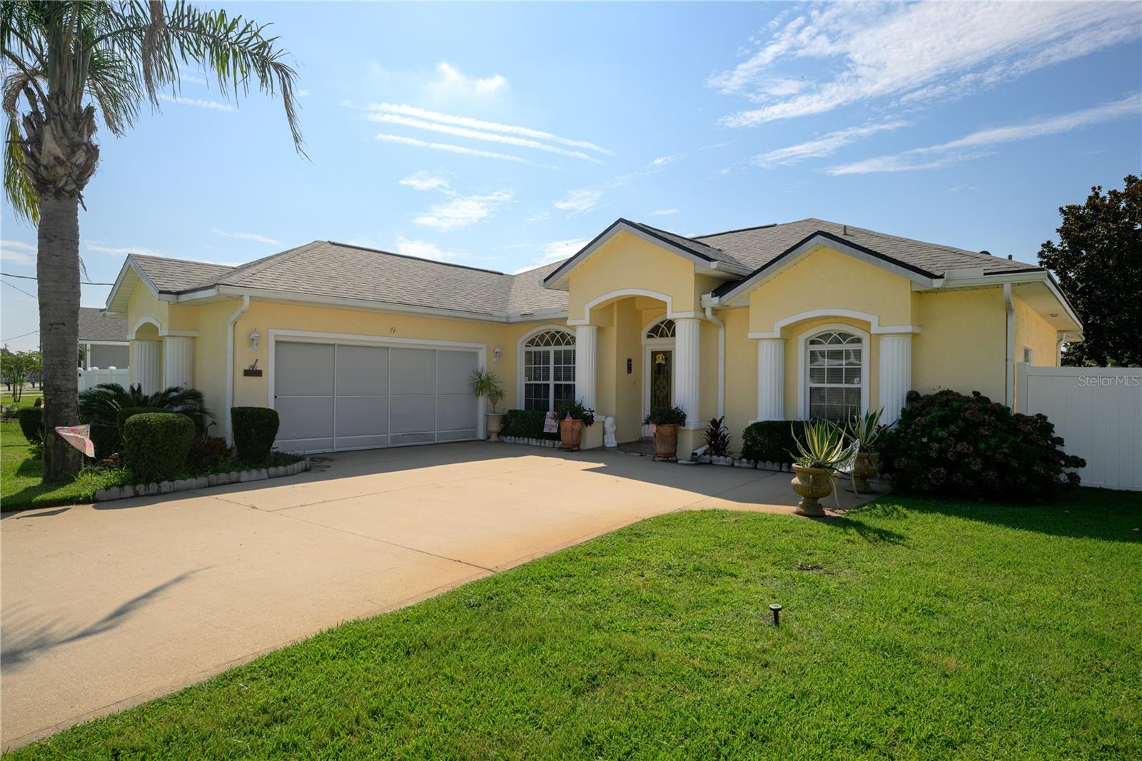 Imagine living in this beautiful pool home in the F section of Palm Coast—it’s a dream come true! This home has 3 bedrooms and 2 bathrooms, plus a kitchen that’s both practical and stylish with granite countertops and wood cabinets. There’s also an oversized side garage with plenty of parking right in your driveway. The roof is from 2022. The pool is a generous 14’x34’, with a depth of 6’ at its deepest and 3’ at the shallowest, with brick pavers patio and a covered extended lanai. Plus, it’s fully fenced for your peace of mind. You’ll be close to schools, restaurants, shops, grocery stores, and places of worship. Built in 2004. All information and measurements recorded in the MLS are intended to be accurate, but not guaranteed.