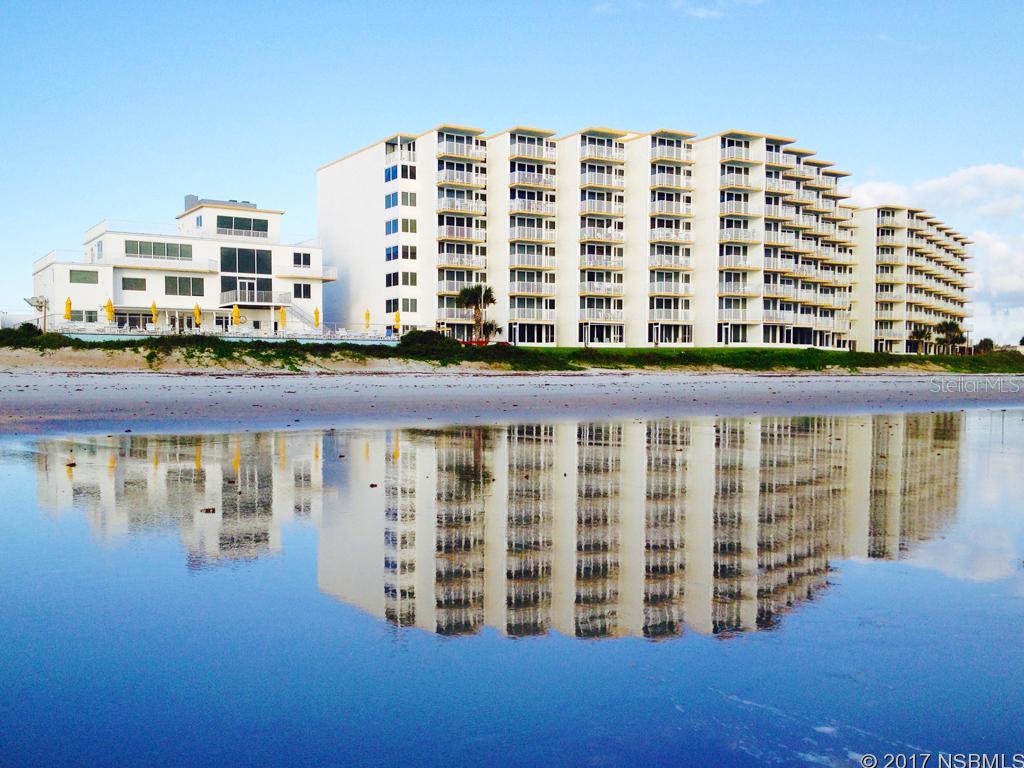 Beautiful 2 bed/2 bath oceanfront unit on the no drive beach. Enjoy oceanfront living in safe gated community with a direct view of the ocean. Renovated throughout, common amenities include an ocean front heated pool, clubhouse, tens courts, shuffle board, horse shoes and grill area. Pet friendly, low HOA fees and a great rental history. ;Water: City