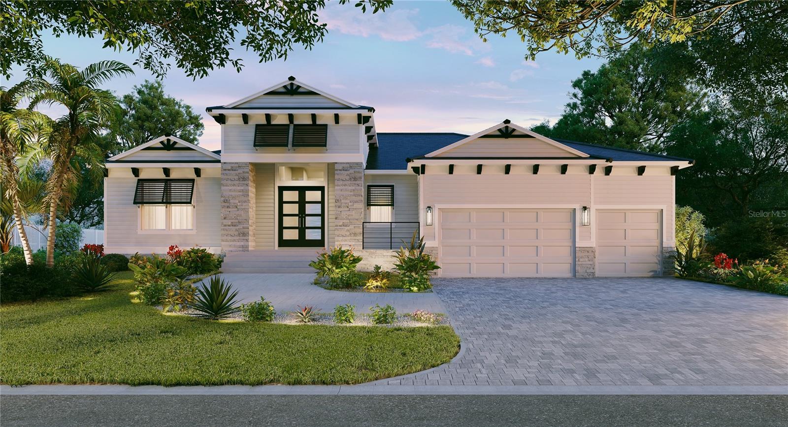 Under Construction. Bird Key—Sarasota’s premier island address nestled just off the John Ringling Causeway between vibrant downtown Sarasota and the beaches of Lido and Longboat—provides the setting for this custom-built Allegra Homes masterpiece. The “Laurie Coastal” floor plan delivers approx. 2,757 sq ft of refined, light-filled living with 3 bedrooms, 3.5 baths, a dedicated study, and a versatile bonus room that adapts beautifully as media, fitness, or play space. A chef’s kitchen anchors the home with Wolf cooking, Sub-Zero refrigeration, and a Cove dishwasher, complemented by an oversized island and generous cabinetry. The great room’s pocketing glass sliders dissolve the boundary to a screened lanai appointed for true Florida living with a private saltwater pool/spa and tongue-and-groove ceiling—an effortless backdrop for everyday relaxation and elegant entertaining. Engineered for coastal living, the residence features impact Low-E windows/doors and an elevated foundation: a 3-course stem wall constructed above the Base Flood Elevation. Additional upgrades include a tankless water heater, professional landscaping, paver driveway, and a 3-car garage with epoxy flooring. From this coveted island of beautifully manicured streets and canal/bayfront homes, you’re moments to St. Armands Circle, downtown dining and arts, world-class marinas, and under construction is the  new Bird Key Yacht Club; convenient to Sarasota–Bradenton International Airport (SRQ).