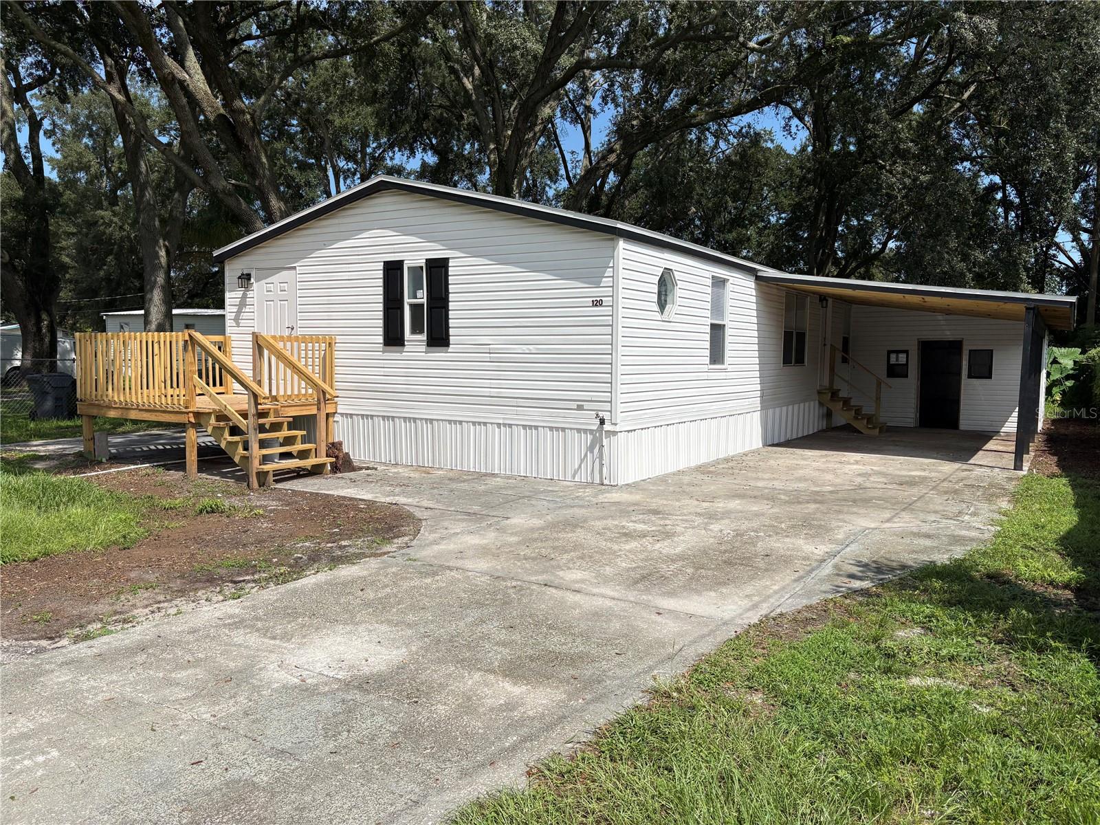 Move-In Ready 3 Bedroom Home – No HOA!

Beautifully updated 1991 manufactured home featuring 3 bedrooms, 2 baths, and 1,152 sq. ft. of comfortable living space situated on a high and dry .27-acre lot. Step inside to find a fresh, modern feel with new interior paint, brand-new carpet & vinyl flooring, updated bathrooms, and a stylish kitchen with new cabinets.

Major updates provide peace of mind, including a new roof on the home, carport, and shed, along with a new AC system and ductwork. Additional highlights include a carport, enclosed storage room, new deck, steps, skirting, and ample outdoor space to enjoy.

Conveniently located in a No Flood Zone, this property has septic and county water. With No HOA restrictions, you’ll enjoy more freedom and flexibility.

Financing options available: FHA, Conventional, and VA.