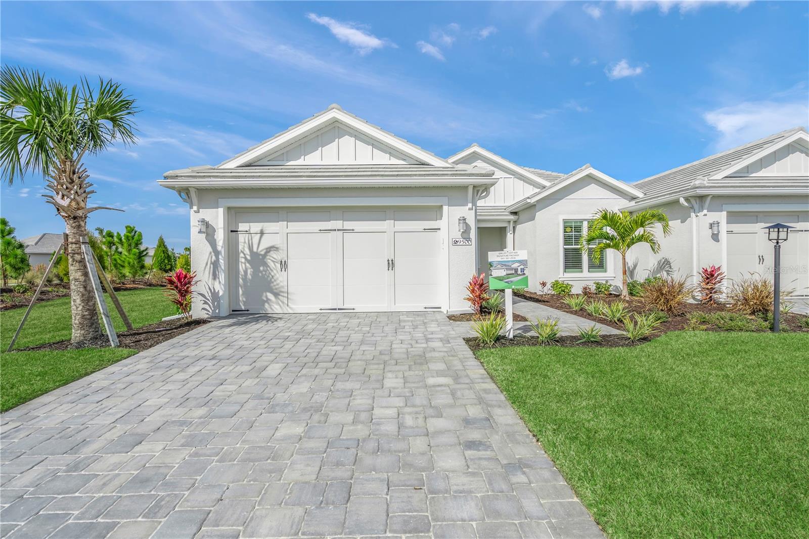 New Incentives Available - LUXURY VILLA! - In the prime location of Shellstone at Waterside this Luxury Villa offers Tile Flooring Through Out, Quartz Countertops, Tray Ceilings, Soft-Close Cabinets, 8' Doors, Impact Glass Windows, Oversized 2- Car Garage and a Screened in Lanai. It's the perfect home for someone looking to dip their toe into Florida living or someone looking to downsize in square footage and maintenance. 

Shellstone at Waterside is a maintenance free and amenity rich community offering Two Amenity Sites. The community features: Pickle Ball Courts, Tennis Courts, Basketball, Playgrounds, Dog Parks, Event Lawn, Screen-in Pavilion, Pool with Spa, Fitness Center, Club House and walking trails throughout the community. There is also a Lifestyle Director, Tennis Coach and Fitness Instructor. 

There are furnished models open to the public everyday, but please call the sales office to tour this specific unit.