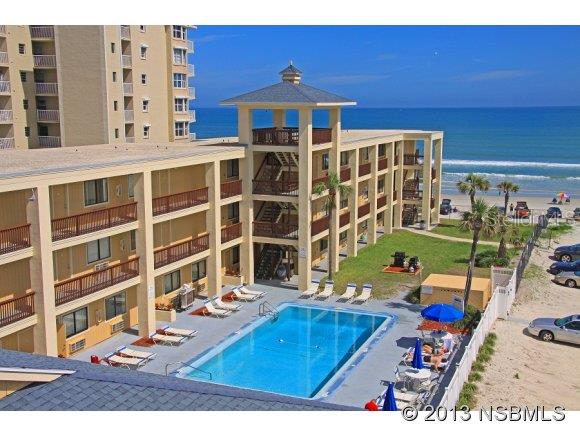 Room #208. Direct oceanfront Condotel complex. Fee simple ownership. Unique rental management plan allows owners to use unit up to 120 days per year. Majority of Owner's expenses are paid from rental pool revenue, including the Association maintenance fees. This is NOT a timeshare. One of the best buys on the beach that offers the opportunity for owners to maintain minimal carrying costs. Limited daily housekeeping service, large pool, with kiddie pool. ;Water: City