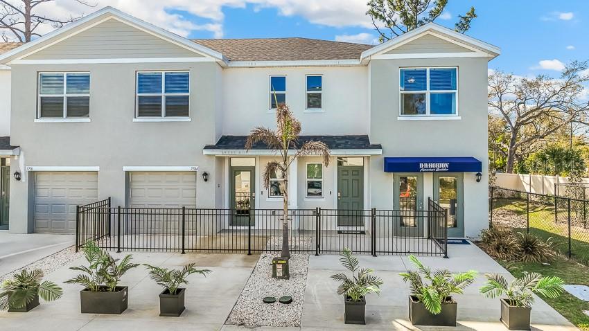 Under Construction. Receive up to $10,000 towards closing costs & special interest rates with the use of our preferred lender - Now through June 30th. 
The townhome features 3 bedrooms, 2.5 bathrooms, and a 1-car garage, all in a spacious 1,464 sq. ft. area. As you enter the home, you will find a foyer as well as a powder room. Beyond that is the open-concept kitchen and living area, which includes countertop seating and ample space for a dining table. Upstairs, you'll find the primary bedroom with a walk-in closet and an en suite bathroom featuring a double-bowl vanity. Two additional bedrooms are perfect for nurseries, or offices, each with ample closet space. The hallway conveniently houses another full bathroom and an upstairs laundry room. Discover why the Pearson Townhome will be the perfect fit for your next move!
