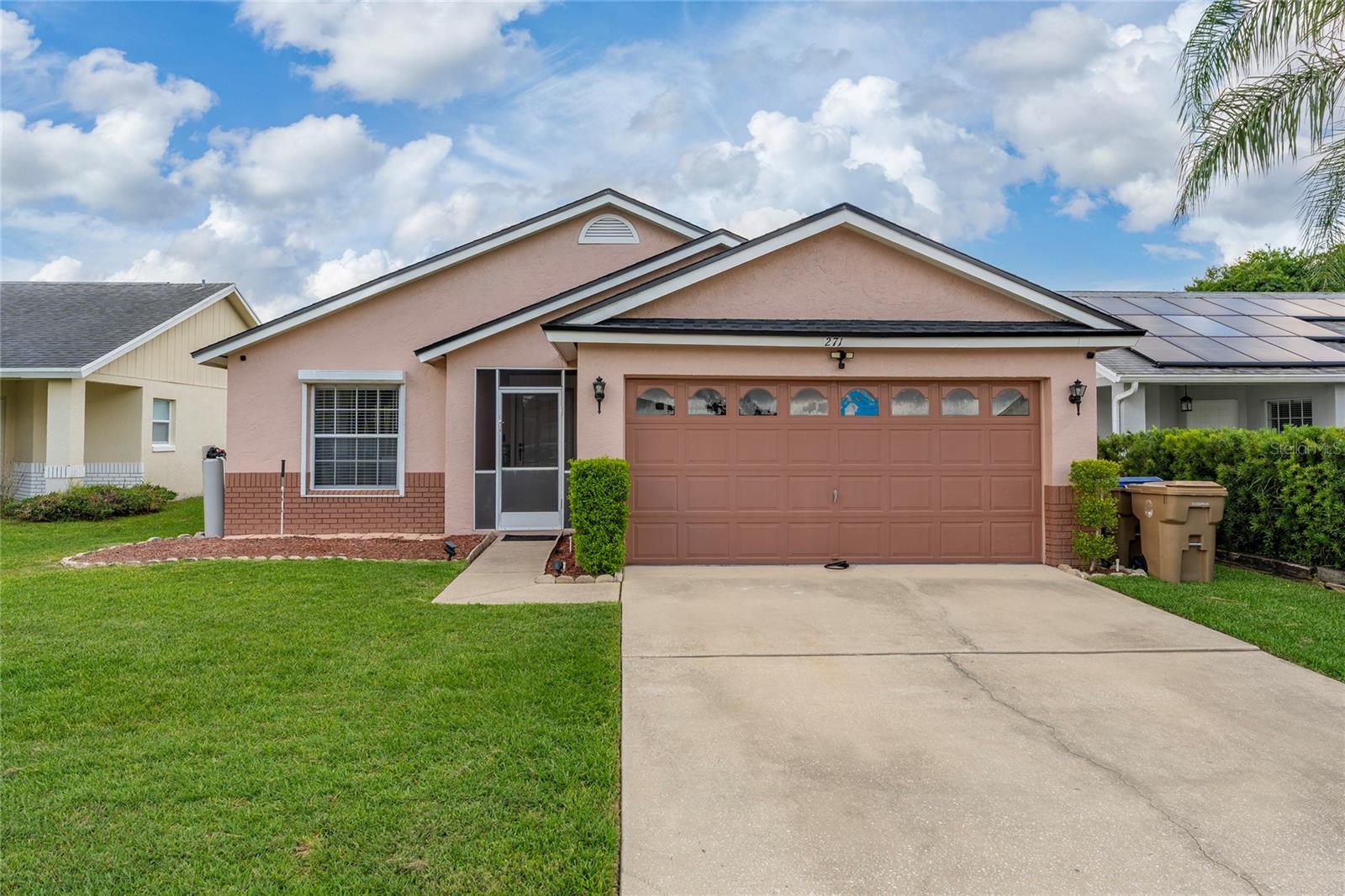 AVAILABLE JULY 6TH, 2026. Beautifully updated 3-bedroom, 2-bath pool home for rent in Kissimmee. This one-story home offers a bright open layout with vaulted ceilings, wood-look tile flooring throughout, and a renovated kitchen featuring shaker cabinetry, quartz-style countertops, stainless steel appliances, subway tile backsplash, a large center island with bar seating, and modern pendant lighting. The spacious living and dining areas flow directly to the screened pool and patio, creating a comfortable setup for daily living and entertaining. The primary suite offers ample space, updated flooring, and an ensuite bath with dual vanities and a walk-in shower. Conveniently located near shopping, dining, major roadways, and Central Florida attractions.