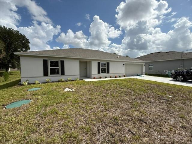 Welcome to Your New Home! Be the very first to live in this beautiful, brand-new home in the growing city of Palm Bay! This stunning residence features 4 spacious bedrooms and 2 fully equipped bathrooms, thoughtfully designed with comfort and modern living in mind. Enjoy an open-concept floor plan with elegant quartz countertops, quality cabinetry, and a gourmet kitchen complete with brand-new stainless steel appliances, including a refrigerator, range, microwave, and dishwasher. The home also offers a spacious 2-car garage, a bright and airy living area perfect for entertaining, brand-new carpeting in the bedrooms, a private backyard with plenty of space to relax, garden, or enjoy family gatherings, located in the beautiful city of Palm Bay, this home offers the perfect combination of comfort, style, and convenience, with easy access to shopping, dining, parks, schools, and Florida's beautiful beaches. Make your dream of homeownership a reality.