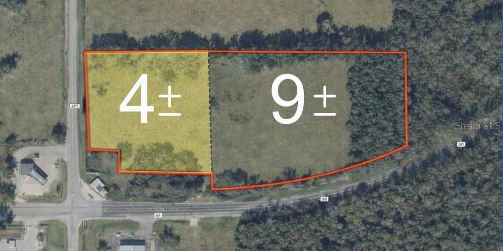Everyone has asked, so here you go. There was a large demand for the seller to cut off a portion of this incredible property an offer the hard corner, and the time has come. INCREDIBLE OPPORTUNITY! Prime location on the busy intersection of SR 50 and SR 471. The ONLY corner currently for sale that has both SR 50 frontage AND SR 471 frontage. Approximately 4 acres, that could be cut from the existing 13 acre parcel. Need more than 4 acres…no problem, we can do that. High traffic area in the path of future growth and development. Sumter County Economic Development has identified this area as a secondary “Economic opportunity zone” for Sumter County. There is currently no sewer or water available to site. On-site fire suppression could be accommodated by alternate ways. Please do not access site without prior approval. The property is currently zoned RR5C to allow for the current residential home however future land use is identified as potential commercial/heavy commercial. Industrial is also identified as potential future land use. For information on the most current DOT information for the road widening project please call or email. You can also reach out to the DeLand branch of DOT directly for questions and information on the SR 50 road widening project in south Sumter County. The parcel being sold T19-011 has already undergone SR 50 expansion alterations. Dimensions are approximate. Buyer or Buyer’s agent to verify all information. Existing heavy commercial and industrial already in the vicinity. Proof of funds required for offer submission. Sumter County is a pro-business county with an emphasis on manufacturing, distribution and agribusiness as targeted industries. Commute to Ocala, Tampa, Orlando or Lakeland in approximately 1 hour. Site visits are available by appointment only 7 days a week with 24 hours notice. For more information, call today.
