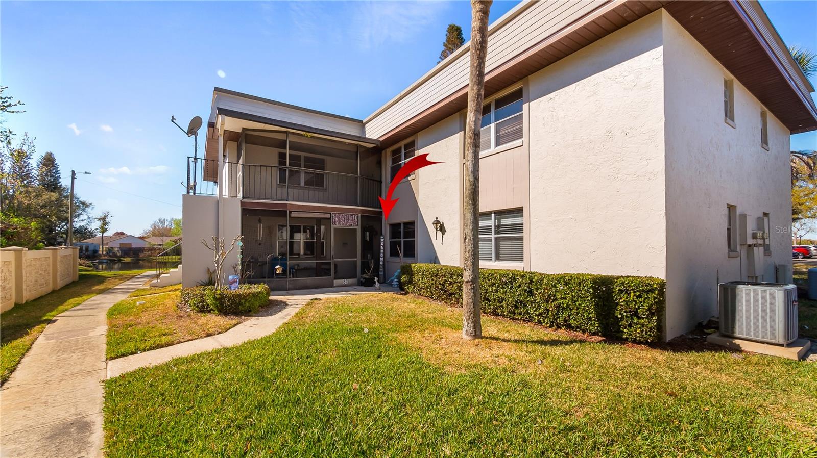 Large Price Improvement. Downstair location, peace and ease with this updated 2/2 FIRST FLOOR condo in Winter Garden. You will love this condo placement in the rear of the community near the pond with fountain, community pool, rentable clubhouse, basketball courts and NO STAIRS. Enjoy the private setting while sitting on your screened porch with your favorite book or beverage and the frequent visits from the neighborhood ducks. The condo has been updated to include the cabinets, counters, updated bathrooms and tile floors throughout. Move in ready so just grab your things and come on. What's Nearby?  ANYTHING you could need or want. Only 1.5 miles from downtown Winter Garden, 2.5  miles to Winter Garden Village, 15 miles to Walt Disney World® and other theme parks, 24 miles to MCO Orlando's International Airport/Brightline highspeed passenger train and just over an hour to dip your toes in salty water and sand on Florida's World Famous Beach in Daytona. Downstair units with perfect location do not come around often so book your private tour today and ask your REALTOR for the video walk through link.
