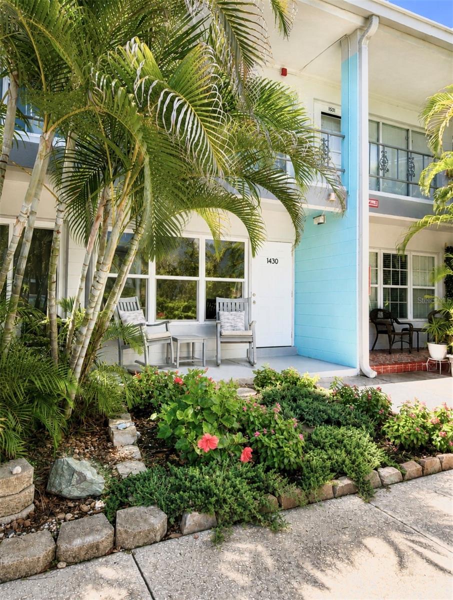 Virtually Staged. FULLY RENOVATED FIRST-FLOOR CONDO IN HIGHLY DESIRABLE 55+ COMMUNITY

Beautifully reimagined and meticulously maintained, this first-floor residence delivers refined, low-maintenance Florida living in one of the area’s most sought-after 55+ communities. Thoughtfully upgraded throughout, this home blends comfort, function, and timeless design with an elevated sense of care in every detail.

From the moment you arrive, you’re welcomed by a beautifully landscaped garden that sets a peaceful, inviting tone before you even step inside.

At the heart of the home is a fully renovated kitchen designed to impress—featuring all-wood cabinetry, brand-new countertops, an oversized deep-basin sink, and modern appliances. The space is both stylish and highly functional, creating a true centerpiece for everyday living and entertaining.

Significant improvements continue throughout the home, including brand-new windows, new flooring, and a new A/C system, offering enhanced efficiency, comfort, and peace of mind.

The bathroom has been tastefully upgraded with clean, modern finishes, while the oversized bedroom provides a calm and spacious retreat with excellent storage and livability.

A fully enclosed and screened rear porch extends the living space beautifully, complete with new tile flooring, built-in storage, and privacy shades—perfect for morning coffee, reading, or quiet evening relaxation.

Association fees include water, cable, and internet, adding exceptional monthly value and convenience. The community laundry room is located just steps from the unit for effortless access.

This is a pet-friendly community allowing both cats and dogs, with no leasing permitted, preserving long-term stability and pride of ownership throughout. The building received a roof replacement last year, further enhancing overall confidence in ongoing maintenance and care.

The community is also known for being consistently high and dry, supported by a built-in community sump pump system, providing added peace of mind.

Ideally located approximately 15–20 minutes from Gulf beaches and 25–35 minutes from Tampa International Airport, offering unmatched convenience to both Florida’s coastline and major travel access while still enjoying a quiet residential setting.

This is a rare opportunity to own a truly turn-key, fully renovated residence where every detail has been thoughtfully considered. Homes of this quality, condition, and care rarely become available.

A beautifully elevated offering in every sense—refined, refreshed, and ready to be enjoyed.