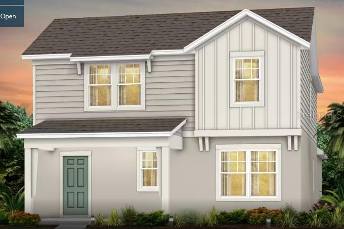 New Construction home in Clermont, FL. 4 bedrooms and 3 bathrooms in the main home, as well as a 1 bedroom/1 bathroom apartment above the garage. Luxury vinyl flooring without the first floor and carpet upstairs. Pulte - Mabel II Model - Luxe Package for the main house and Classic Package for the above garage apartment.