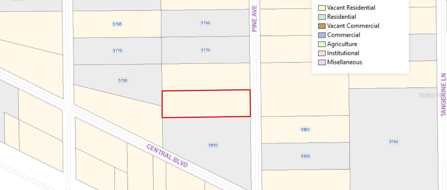 CENTRAL ACRES SEC 1 - Land