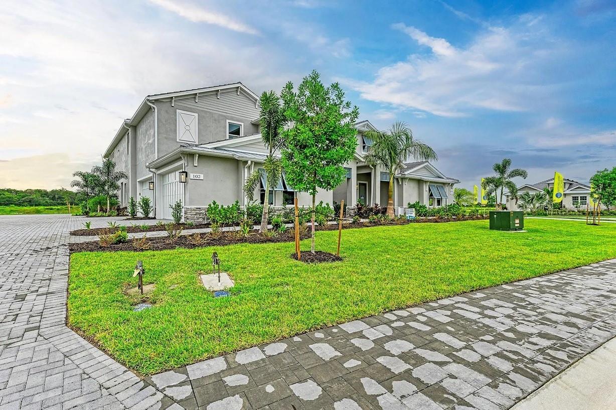 This downstairs unfurnished Marco Island Floor Plan is single-level living at its best. This lower level unit feature 3 bedrooms, 2 full baths, and a 2-car garage. The owner's suite features a spacious bedroom, walk-in closet, and private bath. The main living space boasts an open concept with a large kitchen that flows perfectly into the living and dining area making entertaining a breeze. 2 additional bedrooms and another full bath can be found at the other end of the home along with a spacious laundry room and additional storage space.
Cable and internet included. No smoking. Background and credit check required.  Watercolor Place is a vibrant, maintenance-assisted community with villas and single family homes. And there is more - the amenity center with resort style pool, outdoor kitchen and fitness center. With Lakewood Ranch so close by, Watercolor Place lets homeowners enjoy all of the conveniences, from upscale stores to restaurants to state-of-the-art healthcare facilities