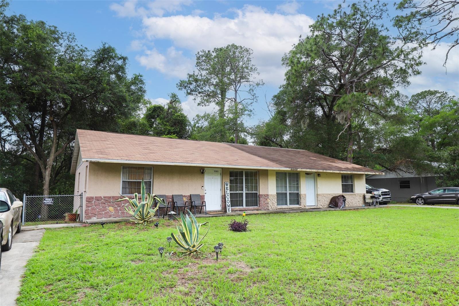 Quaint and quiet 1,100 SF home in Greentree Village. This home features cozy and comfortably sized bedrooms, an efficient layout for entertaining guests, a spacious fenced-in side/back yard, and scenic lush green landscaping. This 2-bedroom 1.5-Bath home is well situated within the neighborhood and a offers a peaceful escape from busy roadways. A shining opportunity for first-time buyers, investors, or anyone seeking a well-located, easy-to-maintain home.