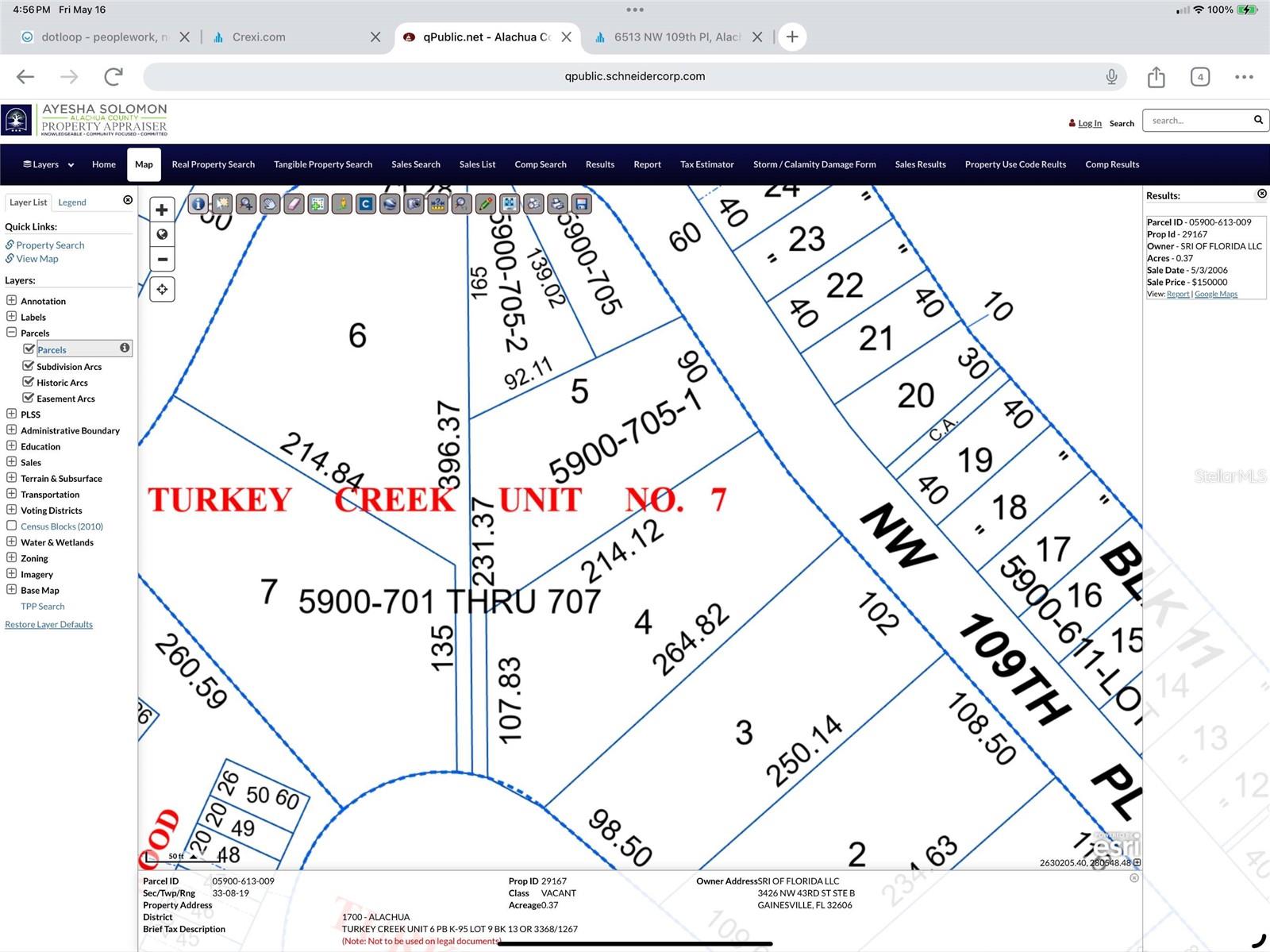 TURKEY CREEK - Land