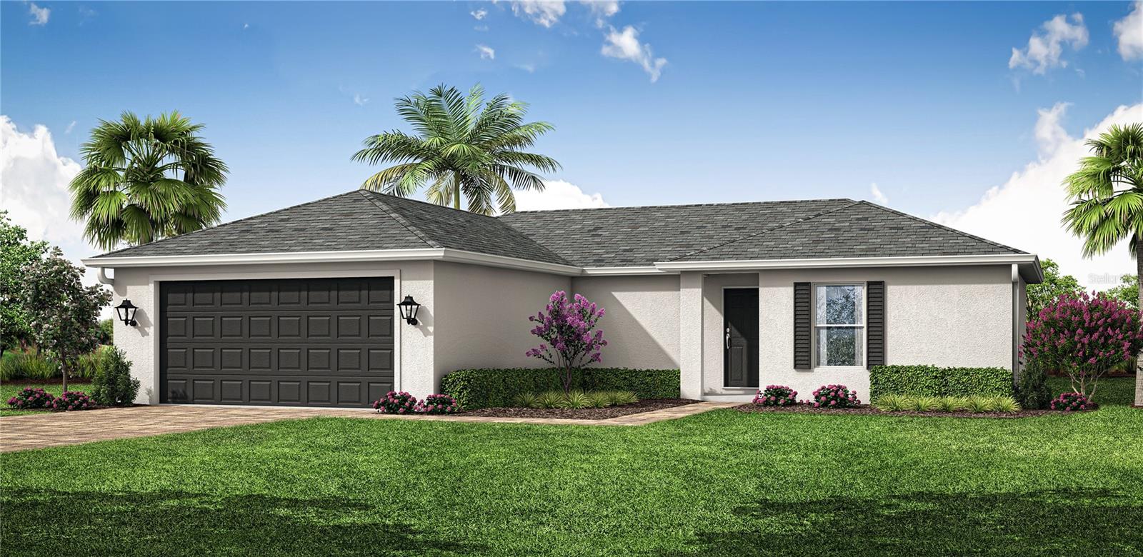 Under Construction. NEW BUILD - Anticipated Completion Date is AUGUST 2026. SPECIAL INCENTIVES: 4.75% Interest Rate on a FHA/VA 30-Year Fixed Loan with up to $10,000 Closing Cost Credit...OR...UP TO $20,000 towards CLOSING COST / PREPAIDS when using preferred lenders. The 1,240-square-foot (air-conditioned) Bristol plan boasts a well-designed open floor plan that includes three bedrooms, two bathrooms, and a two-car garage. The kitchen boasts upgraded 30” contemporary shaker-style cabinets, a spacious kitchen island with upgraded countertops, Whirlpool dishwasher, microwave, and range, refrigerator, washer & dryer, The Kitchen overlooks a spacious great room that features beautiful tile-plank flooring and vaulted ceilings. The expansive owner’s suite features a private bathroom, with a separate linen closet, and large walk-in closet. The two guest bedrooms share a guest bathroom and are located opposite the owner’s suite. The Bristol also features a decorative brick paver driveway, a professionally designed landscaping package, and designer-selected paint colors, light, and plumbing fixtures, impact resistant windows and doors.