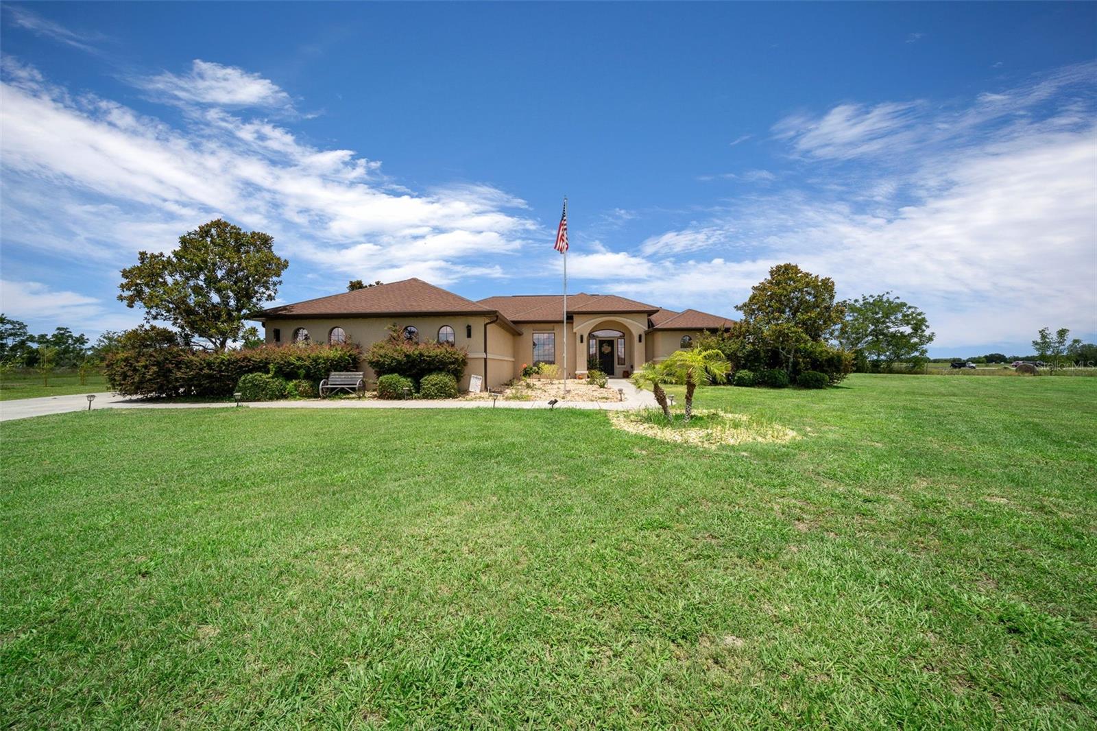 Elegant 4-bedroom, 3-bath home in the sought-after Golf Park community of Belleview, ideally positioned near shopping, dining, daily conveniences, and just minutes from Ocala. This beautifully maintained, carpet-free home offers refined finishes including marble countertops in the kitchen, upgraded lighting and fixtures throughout, and a tastefully remodeled primary bath.

Notable improvements include a new hot water heater (2025), new closet doors (2026), and curated exterior enhancements featuring a gazebo with newer shingles, Bluetooth-enabled irrigation system on well water (2026), and thoughtfully designed landscaping with privacy bamboo, flowering vines, and maturing fruit trees.

The original roof is reflected in the pricing, with the seller offering a credit toward replacement. The outdoor setting offers a peaceful retreat, with carefully planned landscaping designed to provide increasing beauty and privacy as it matures, along with the unique opportunity to enjoy rocket launch views from the property.

A perfect blend of comfort, privacy, and elevated Florida living in a highly convenient location.
