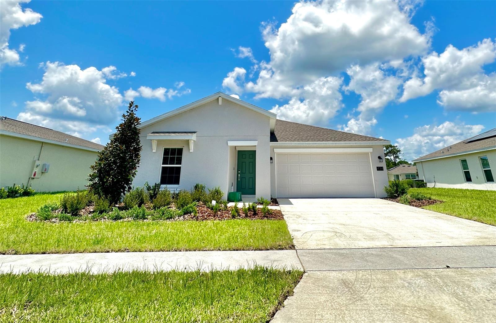 See what all the buzz is about. Experience one of Lennar's most popular open floorplans with 3 bedrooms and 2 bathrooms, the Dover is perfect for growing families. The open kitchen overlooks the family room & café. 42'' upper cabinets. The owner suite features an oversized walk in closet and double sinks. There is a 2-car garage. Enjoy connectivity, green building features and solar save you money and help the environment, brand-new energy conscious appliances, quartz countertops throughout and oversized tile flooring throughout living space, bedrooms are carpeted. Majestic Oaks is a lovely SOLAR community in Edgewater, Fl. ;Water: City