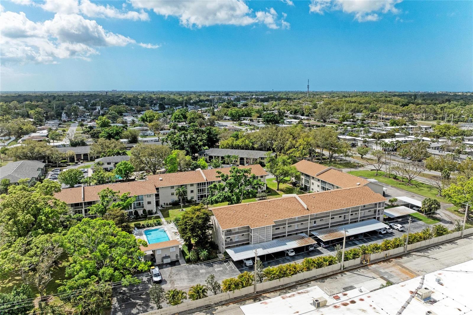 Bright, spacious, and ideally located in the heart of Sarasota! This well-maintained 3-bedroom, 2-bath condo in a desirable 55+ community offers a flexible floor plan filled with natural light throughout the day.

One of the standout features is the exceptionally large 20’ x 12’ third bedroom, perfect as a den, hobby room, media room, or additional living space.

The kitchen features granite countertops, abundant cabinetry, and a pantry, providing excellent storage and functionality. Pocket doors to the guest bedroom and bath create privacy for visiting family and friends.

Enjoy sunny mornings or relaxing afternoons on the south-facing screened lanai, bringing wonderful light into the home throughout the day.

This condo is offered fully furnished and includes a covered carport parking space. The air conditioning system was replaced just two years ago, offering added peace of mind.
The $615 monthly fee includes water, sewer, trash, cable TV, and internet, making it easy to enjoy a low maintenance Florida lifestyle.

Residents enjoy a community pool and clubhouse with kitchen, and one of the most unique features of this location is the rare walkability — you can easily stroll to Publix, Walmart, HomeGoods, banks, restaurants, and more.

Located mid-Sarasota just minutes to downtown, UTC, and the Gulf beaches, this is a great opportunity to own an affordable 3-bedroom home in a highly convenient location, perfect for year-round living or a seasonal Florida retreat.

Opportunities like this — a 3-bedroom condo in Sarasota at this price point — are rarely available.

55+ community. No pets and no rentals permitted. Laundry room conveniently located just down the hall, with potential for in-unit washer and dryer installation