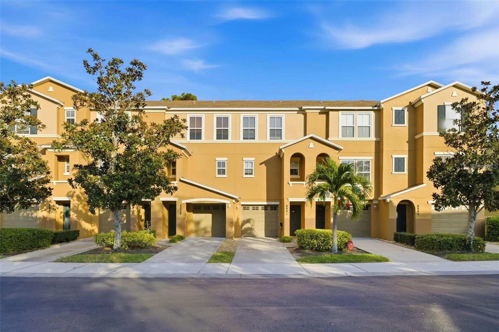 "Experience the best location in Lakewood Ranch with this stunning, maintenance-free townhouse. Nestled in a preserved, private setting with no rear neighbors, this three-story home boasts a new A/C (2022) and a roof replaced by the community in 2023. The first floor offers an oversized, tandem two-car garage with direct access. The second level is your main living space, complete with a bathroom, while the third floor hosts two spacious bedrooms, two full bathrooms, and a convenient upstairs laundry. Plus, enjoy water, Wi-Fi, cable, and all exterior maintenance included in the HOA. Don’t miss this incredible opportunity and a serene, picturesque view!"